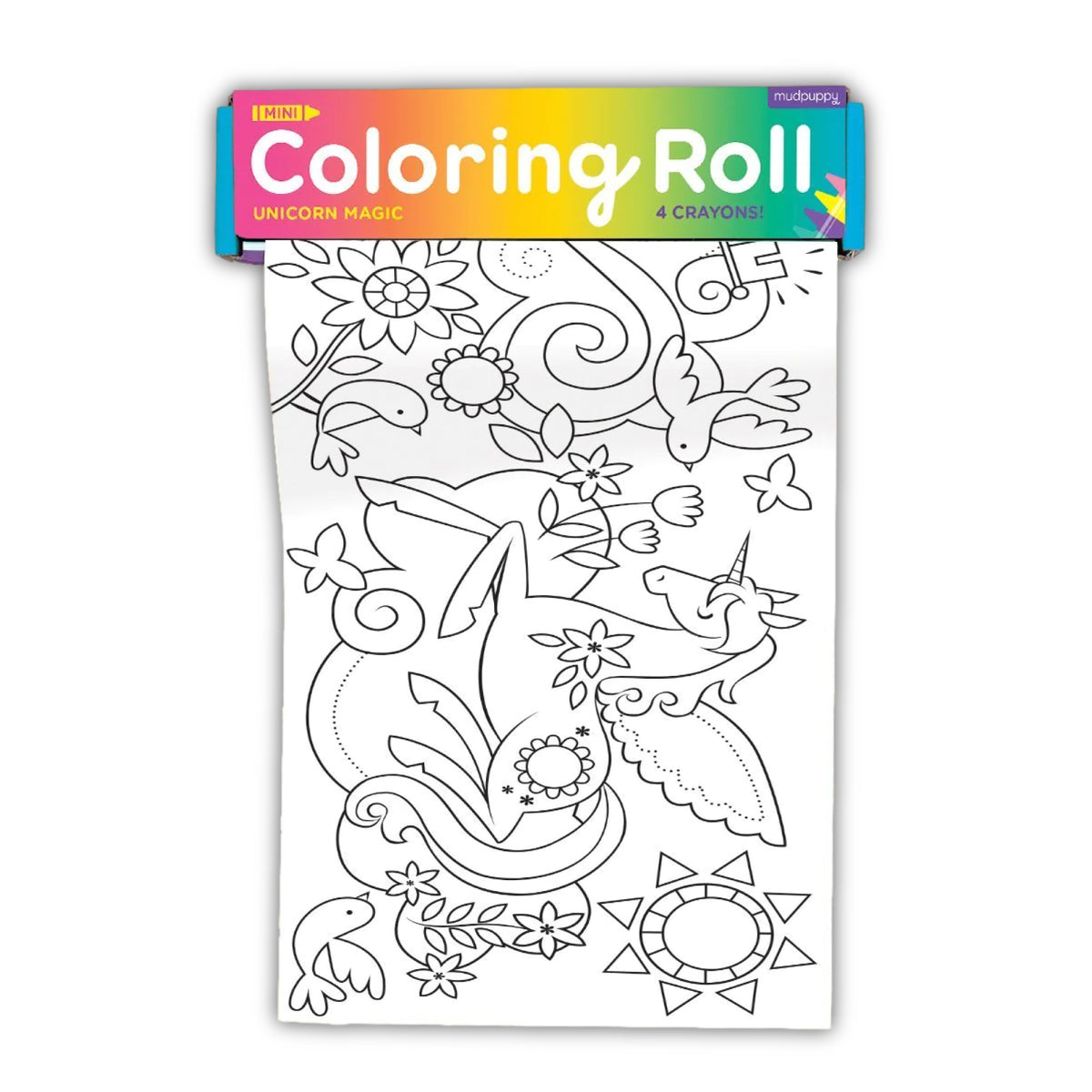 Unicorn Magic Mini Coloring Roll - Mudpuppy