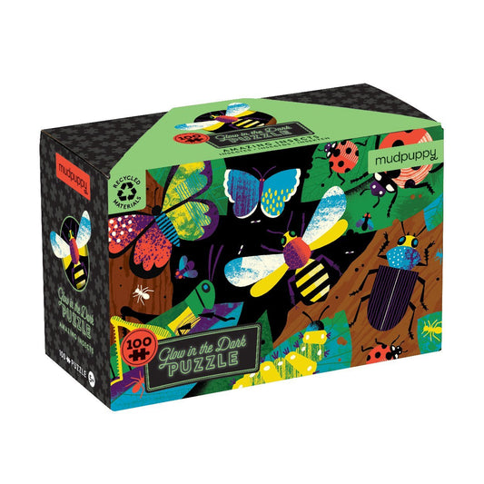 Amazing Insects Glow in the Dark Puzzle - Mudpuppy