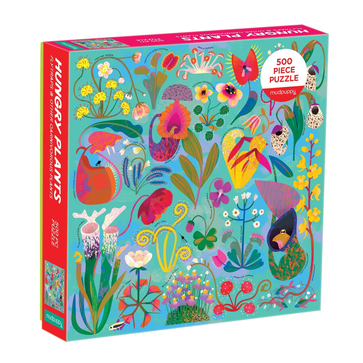 その他 HAPPY 5 Hungry Plants 500 Piece Family Puzzle - Mudpuppy