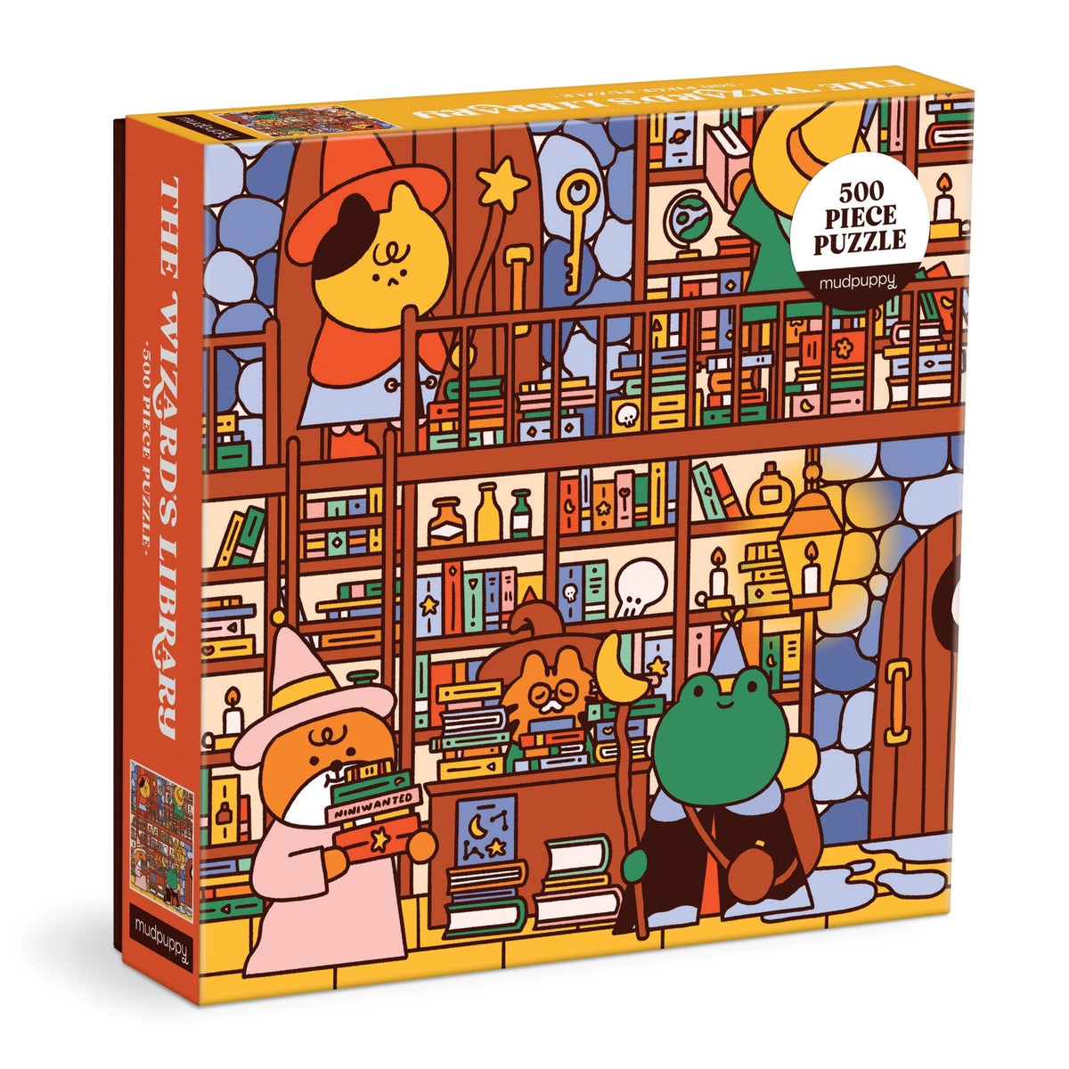 The Wizard's Library 500 Piece Family Puzzle - Mudpuppy