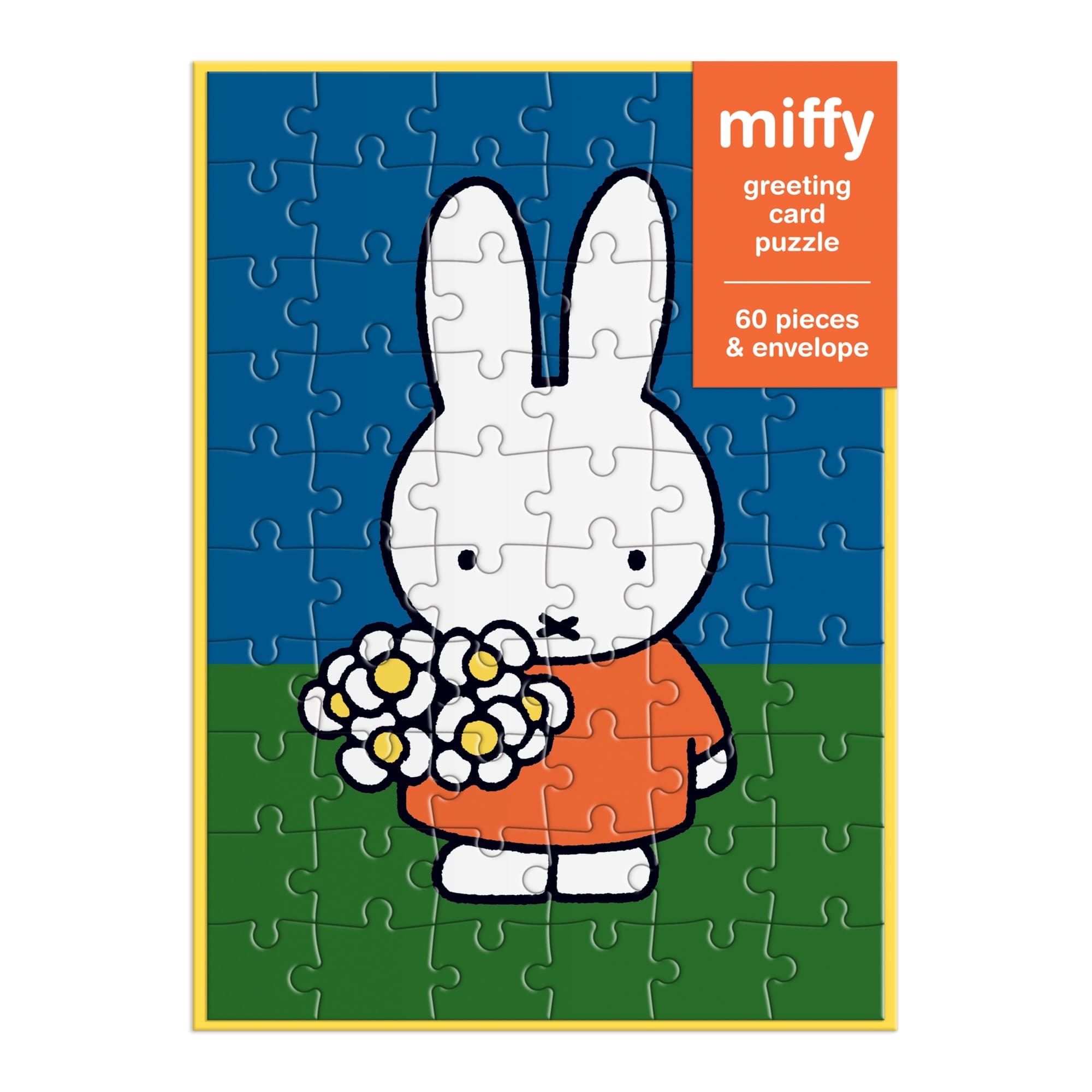 Miffy with Flowers Greeting Card Puzzle – Mudpuppy