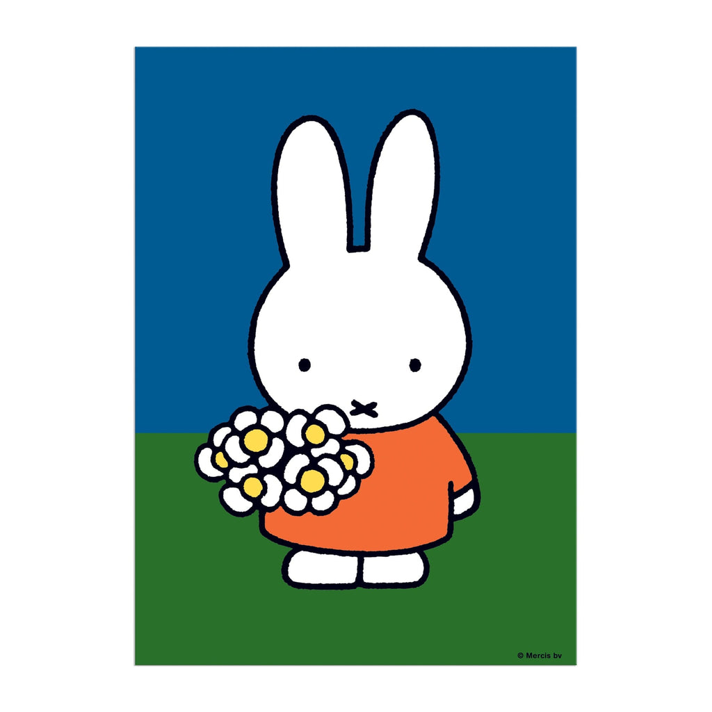 Miffy with Flowers Greeting Card Puzzle – Mudpuppy