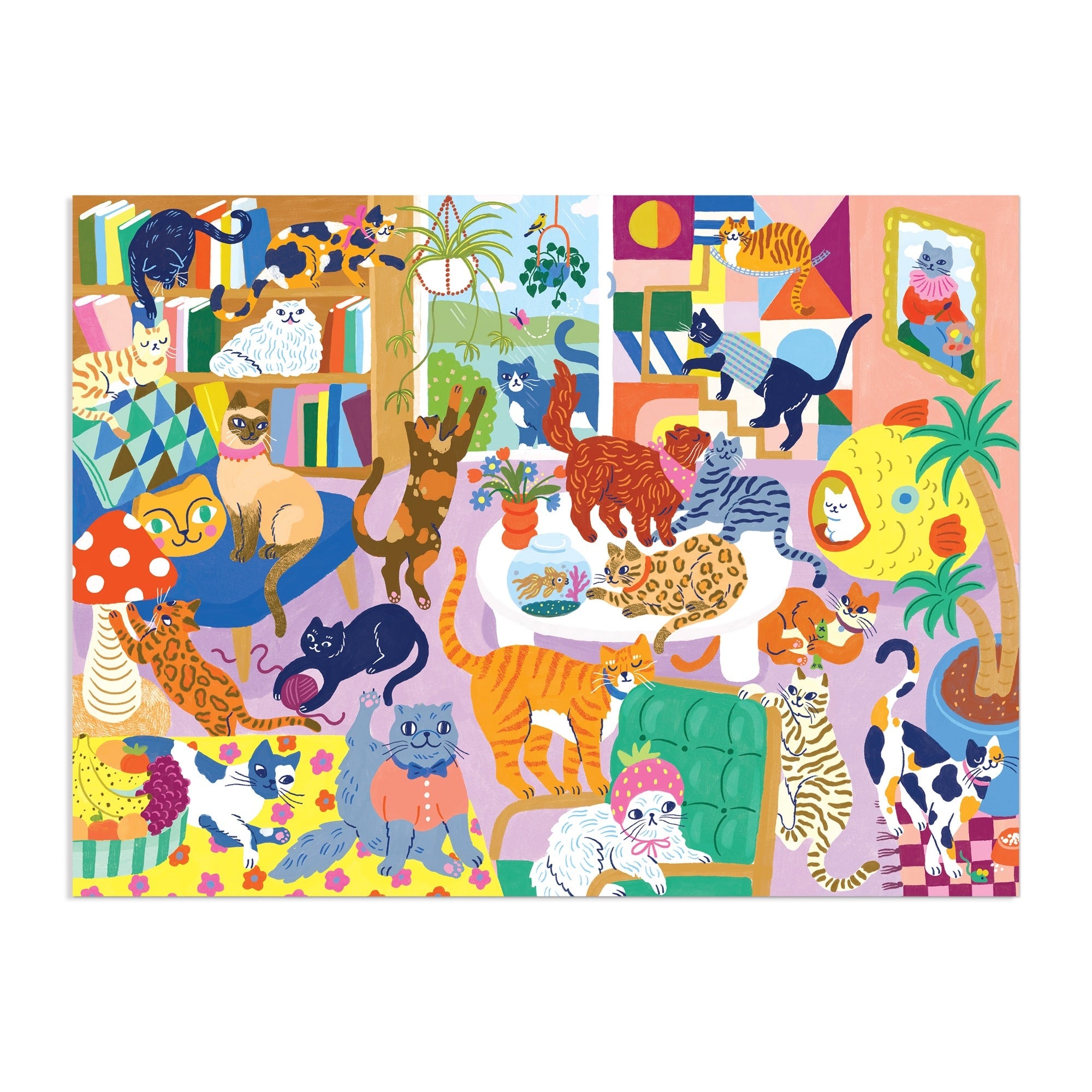 Cozy Cat Club 1000 Piece Family Puzzle – Mudpuppy