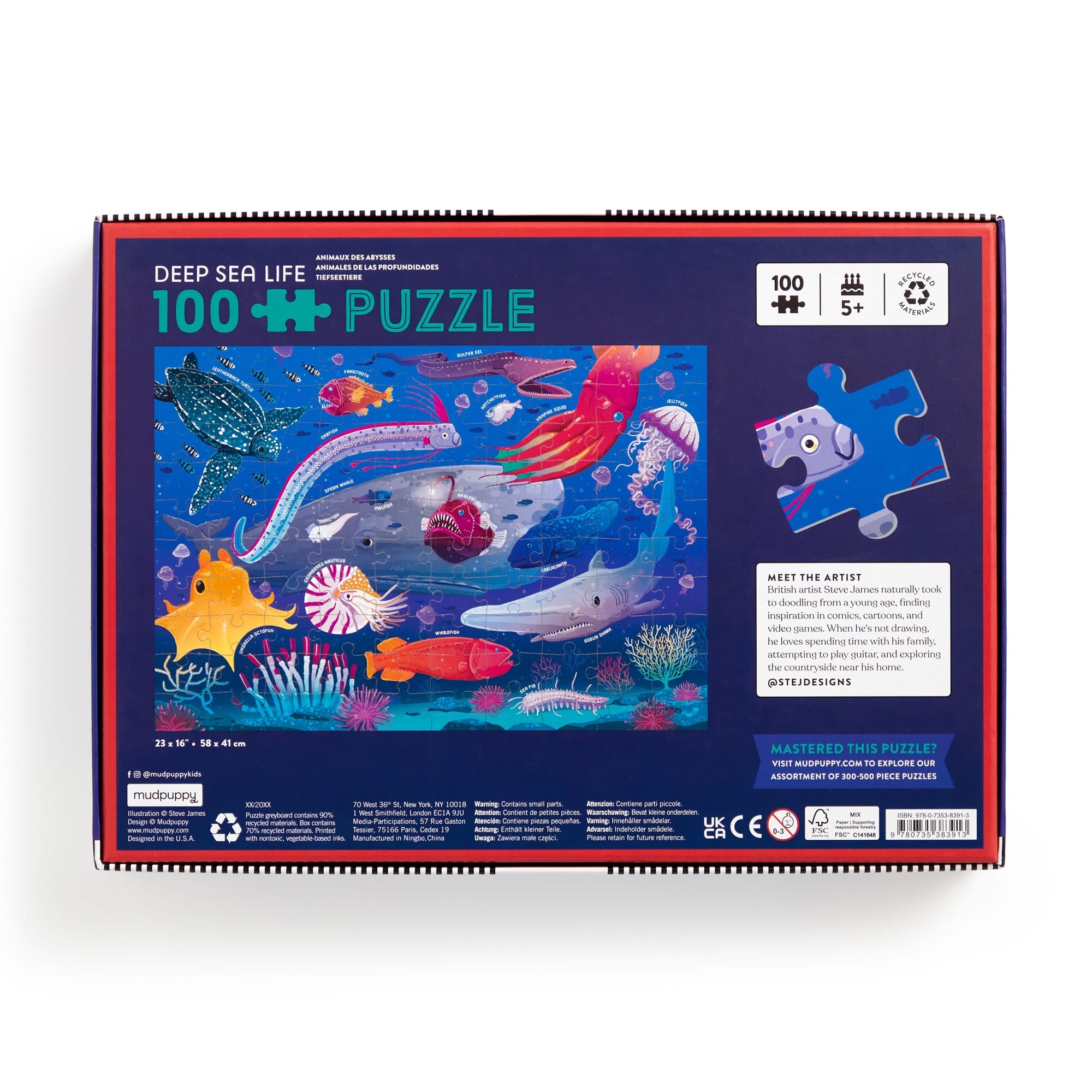 Deep Sea 100 Piece Puzzle – Mudpuppy