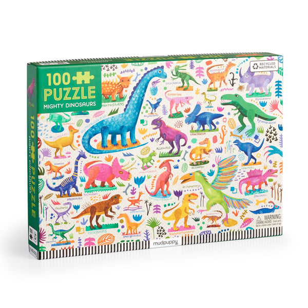 Mighty Dinosaurs 100 Piece Puzzle – Mudpuppy