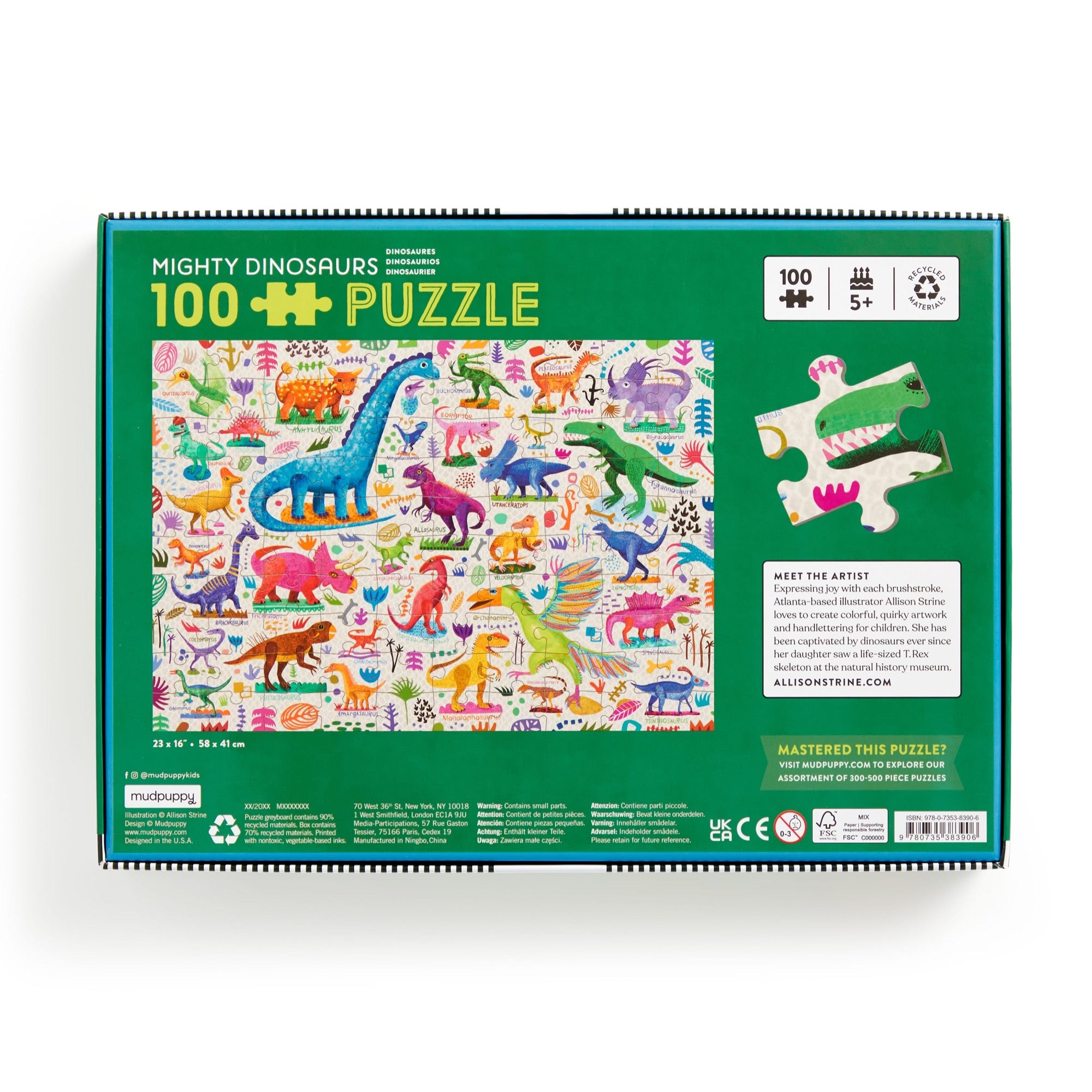 Mighty Dinosaurs 100 Piece Puzzle – Mudpuppy
