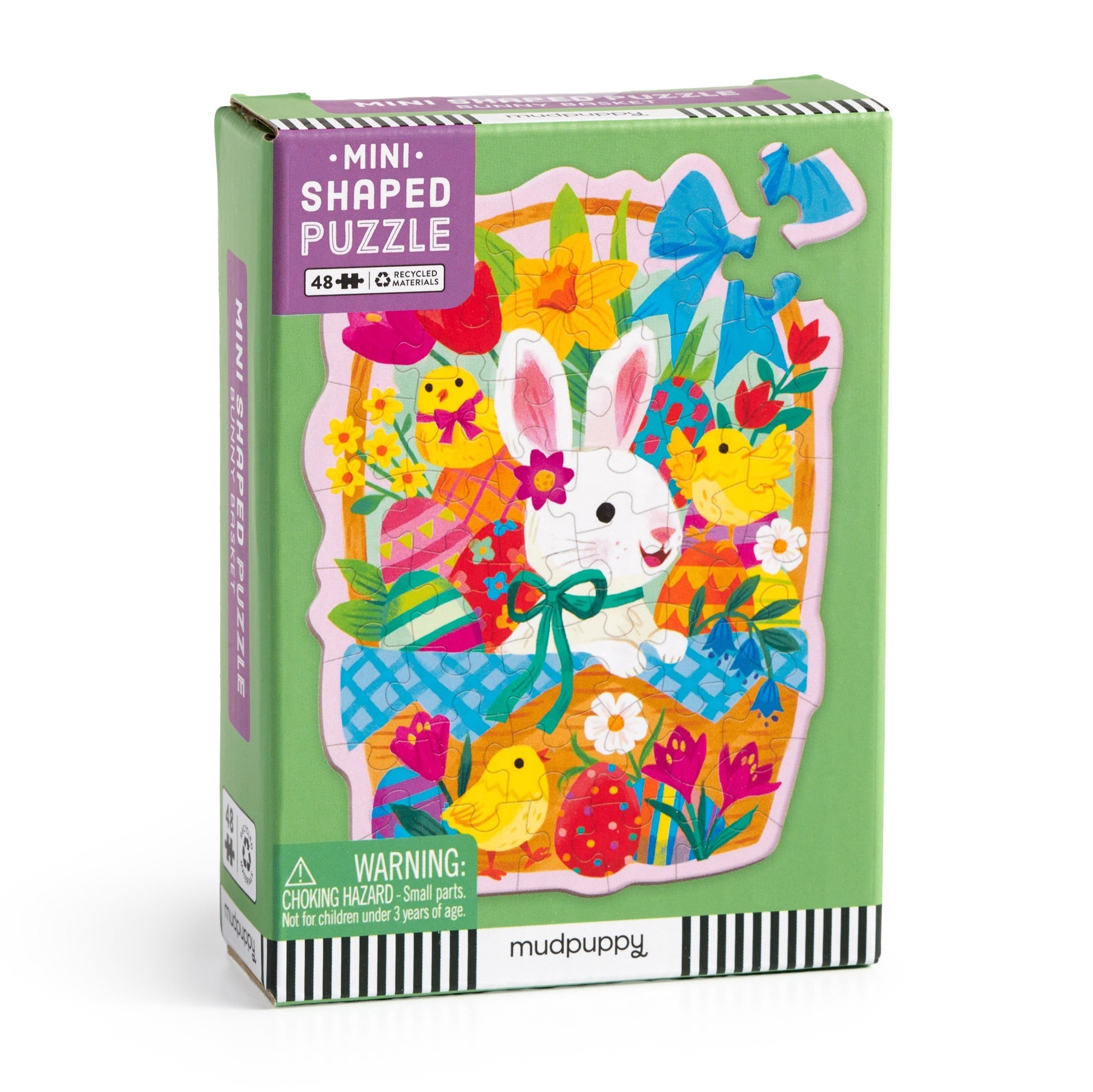Bunny Basket 48 Piece Mini Shaped Puzzle – Mudpuppy
