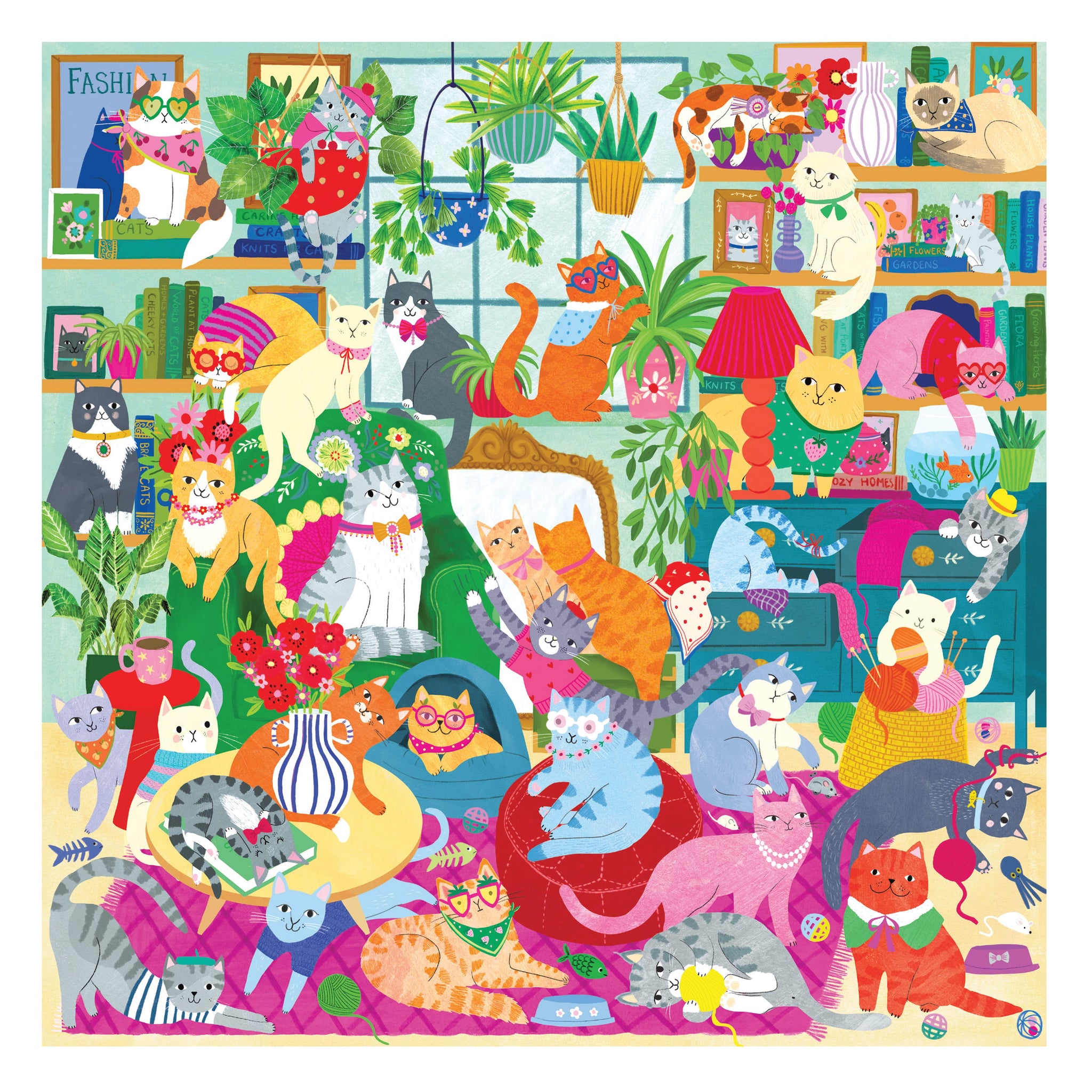Caturday Afternoon 500 Piece Family Puzzle – Mudpuppy