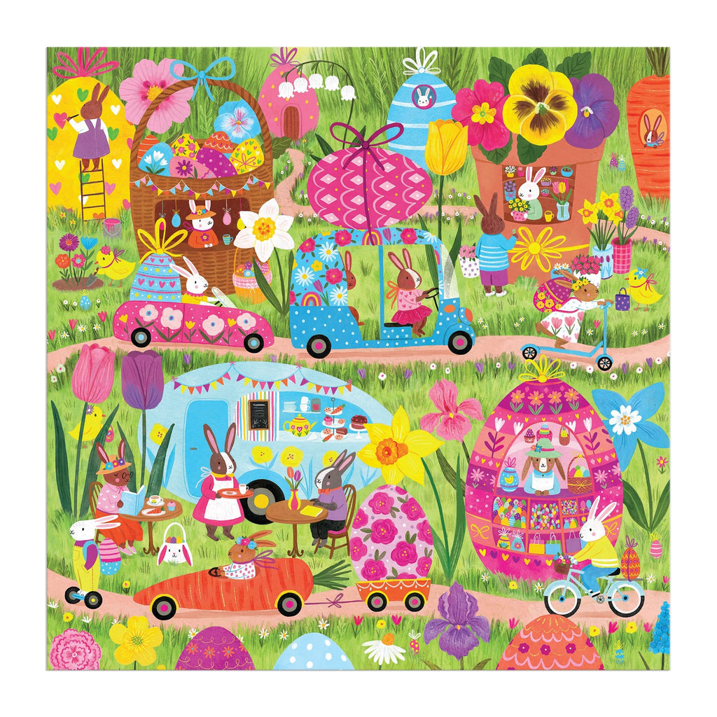 Hoppin' Around 500 Piece Family Puzzle – Mudpuppy