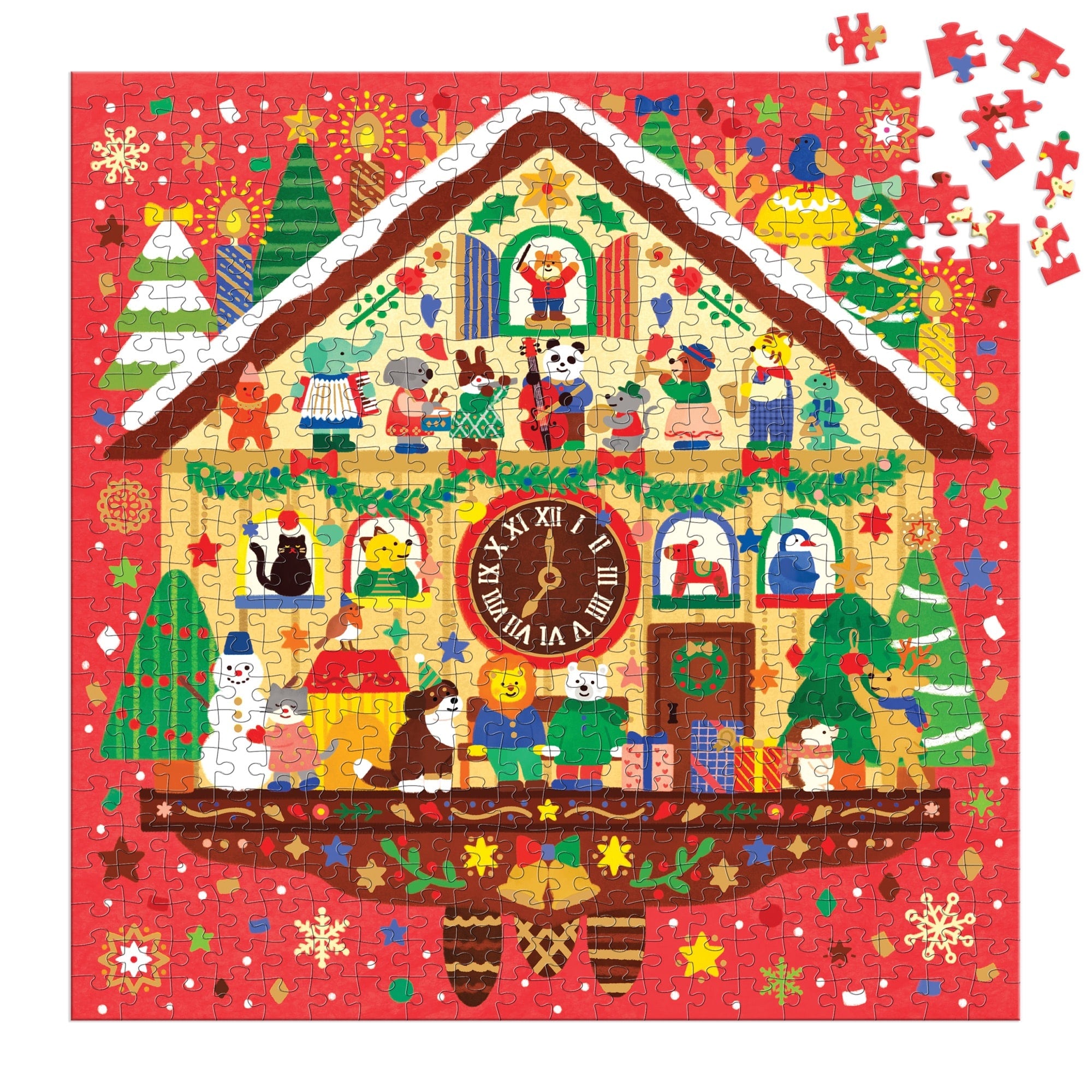 Christmas Time 500 Piece Foil Puzzle – Mudpuppy