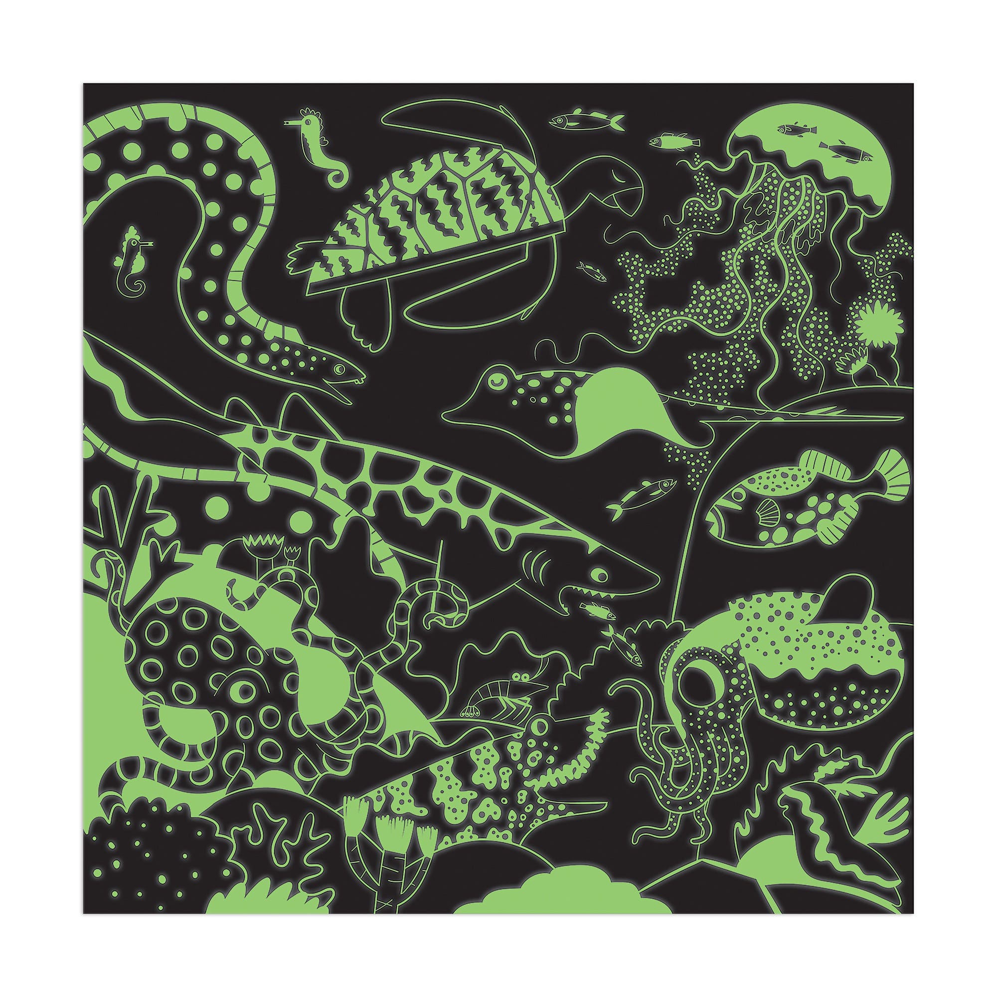 Ocean Illuminated 500 Piece Glow in the Dark Family Puzzle - Mudpuppy