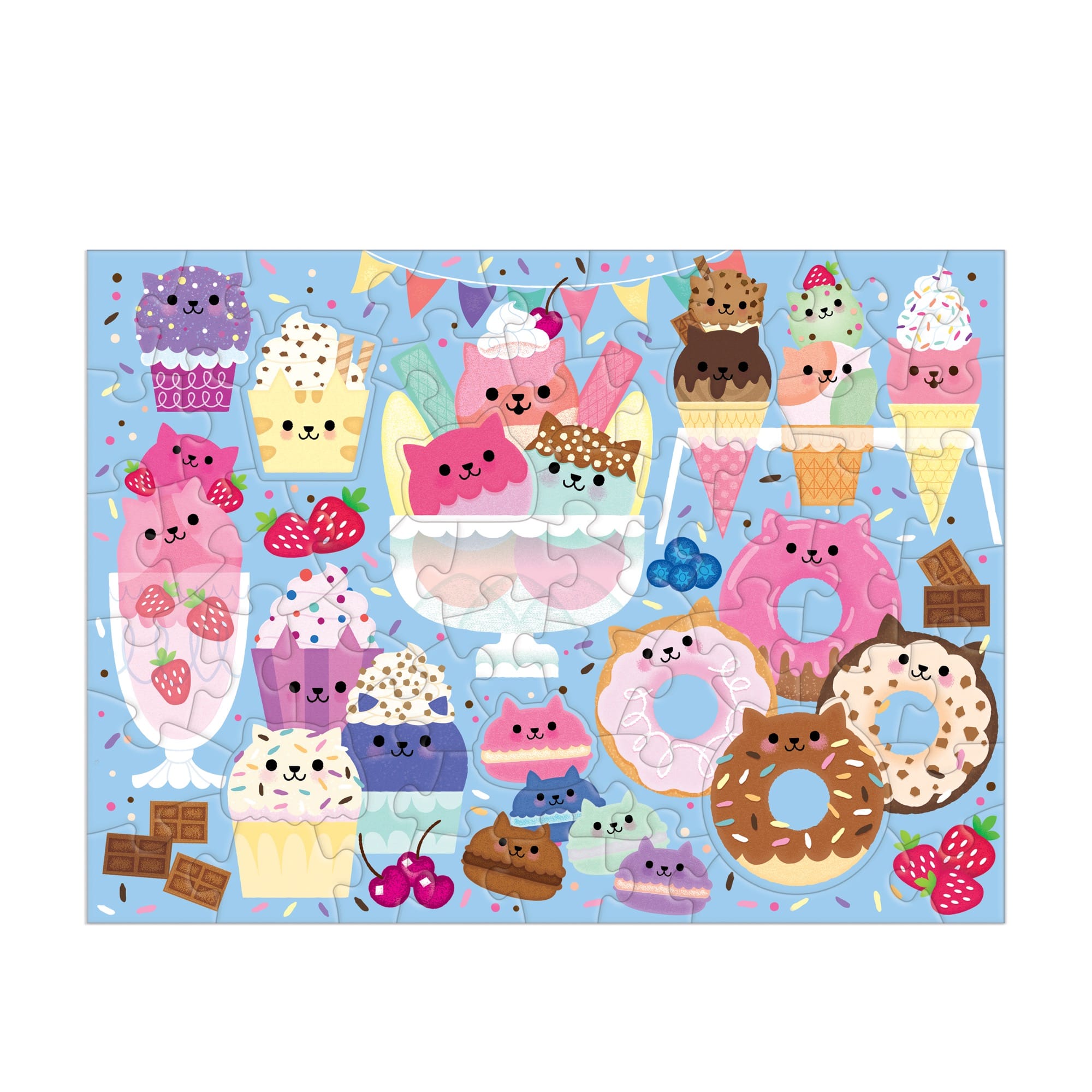 Cat Cafe 60 Piece Scratch & Sniff Puzzle – Mudpuppy