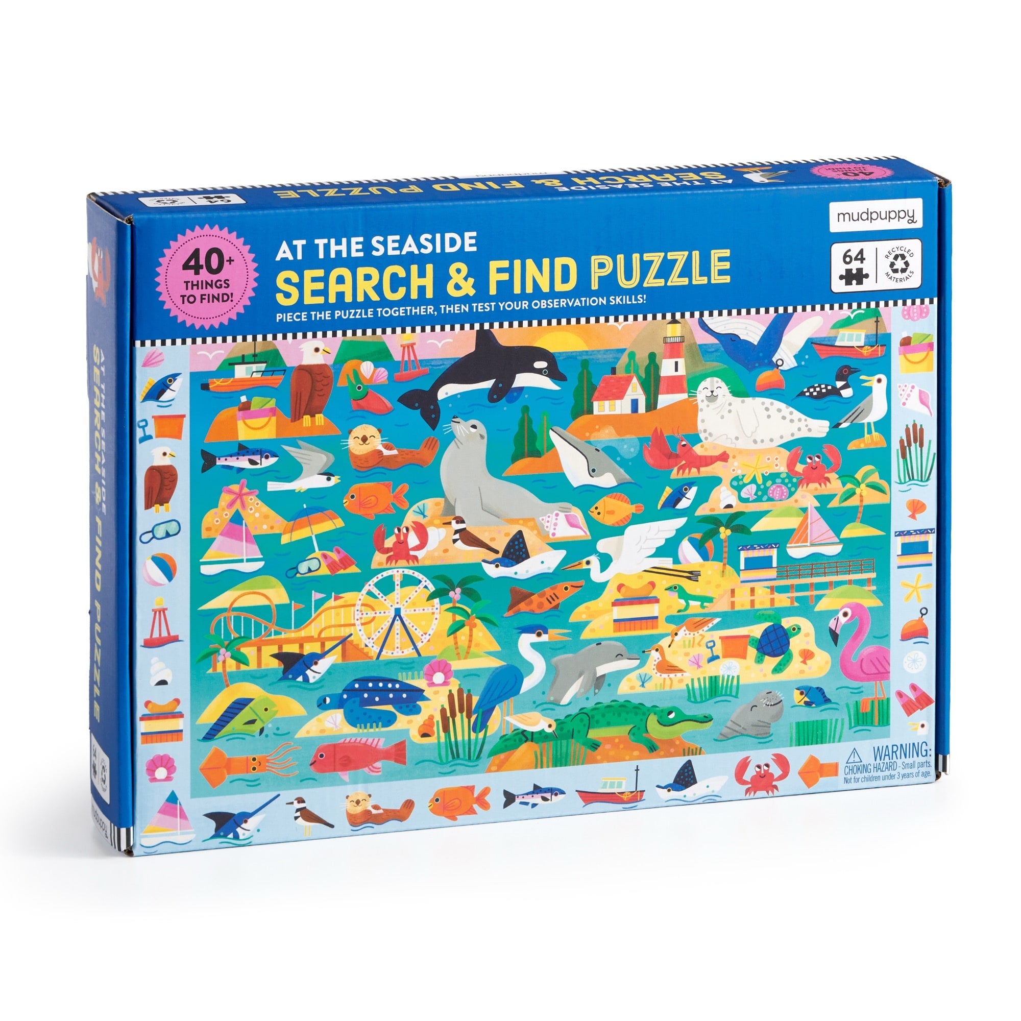 At the Seaside 64 Piece Search & Find Puzzle – Mudpuppy
