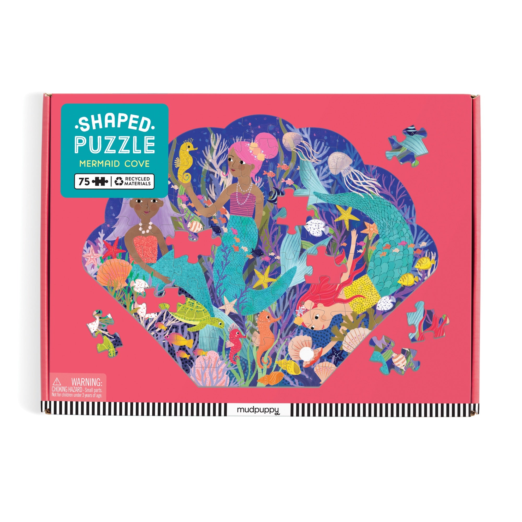 Mermaid Cove 75 Piece Shaped Scene puzzle – Mudpuppy