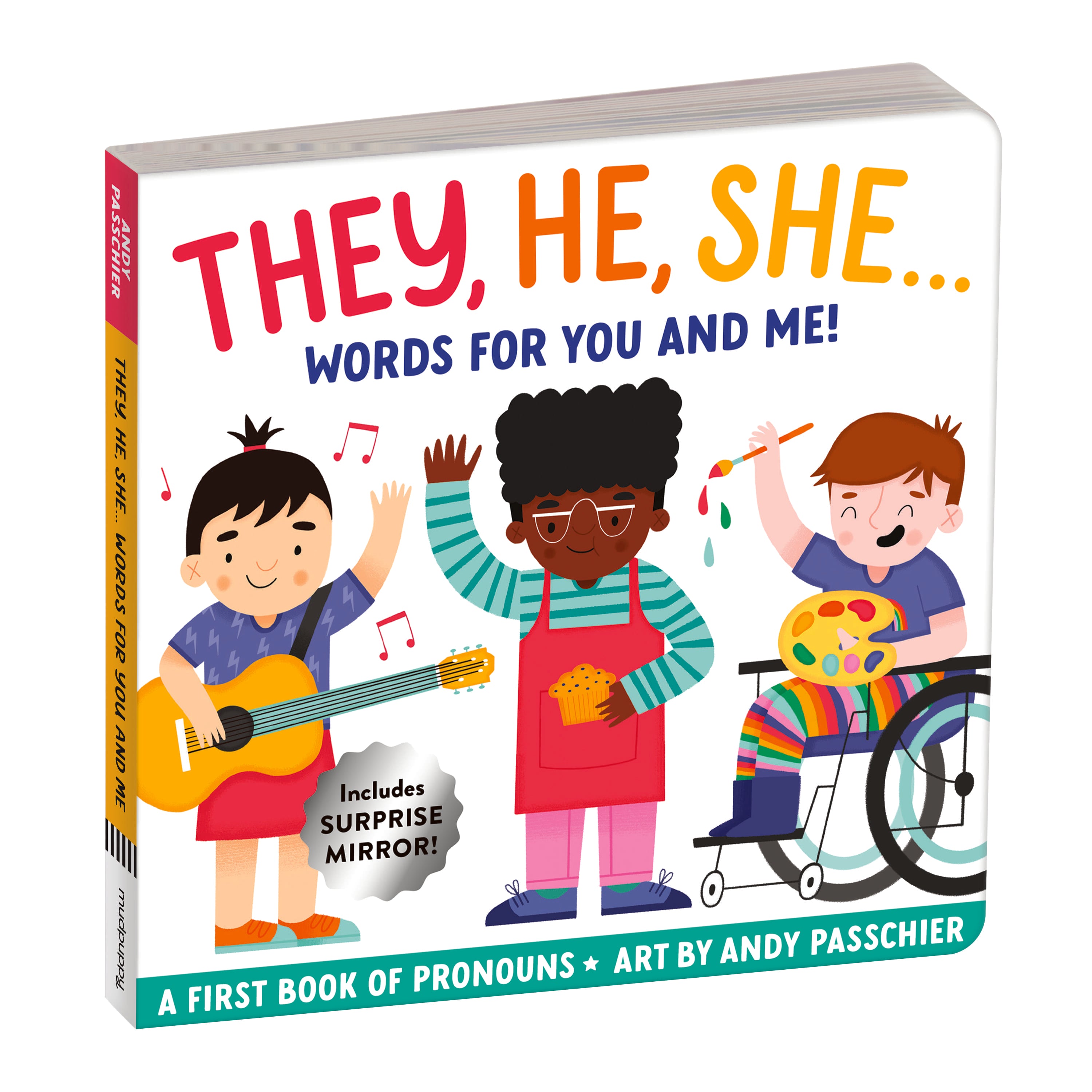 They, He, She: Words for You and Me Board Book - Mudpuppy