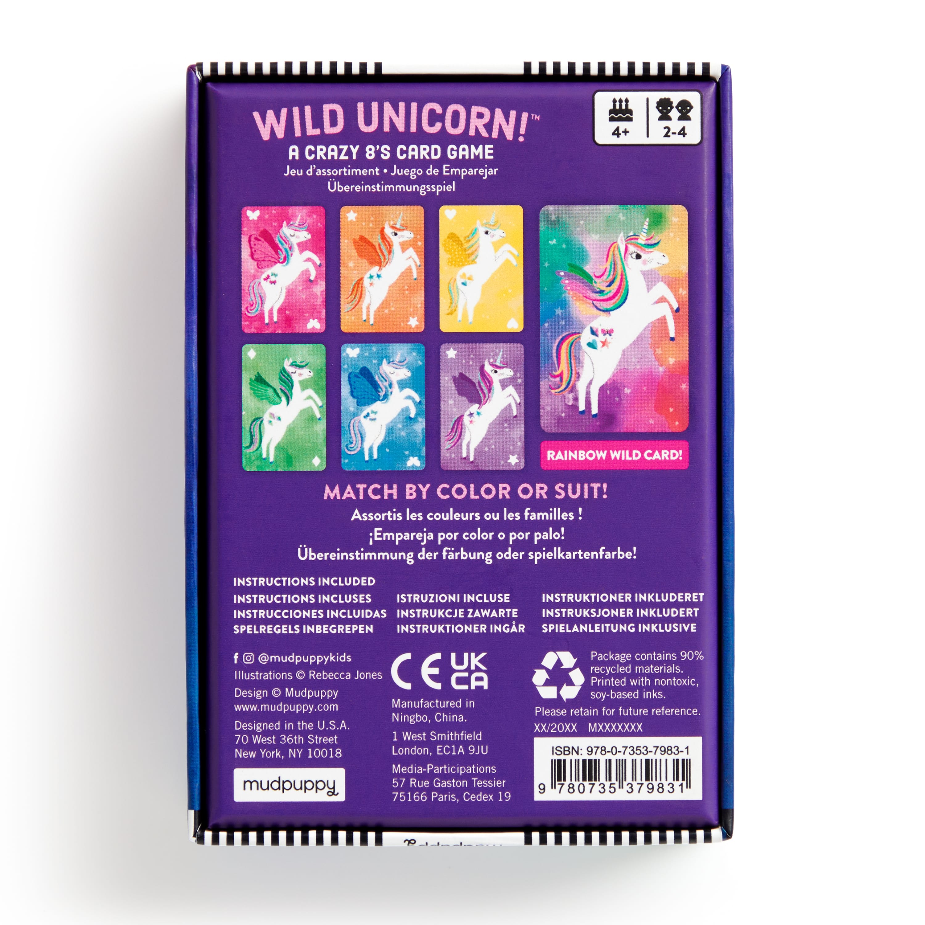 Crazy Chic - Lovely Eyeshadows Unicorno, Trucchi per Bambini 6+ Anni Crazy Chic - Lovely Eyeshadows Unicorno, Trucchi per Bambini 6+ Anni