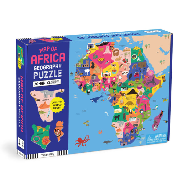 MAP OF AFRICA レコード MP_GeographyPuz_Africa_CVR_978
