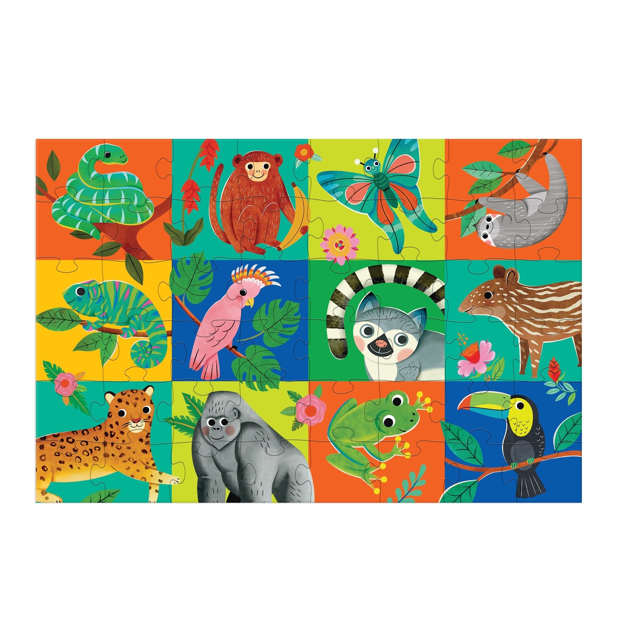 Rainforest Friends 48 Piece Giant Floor Puzzle – Mudpuppy