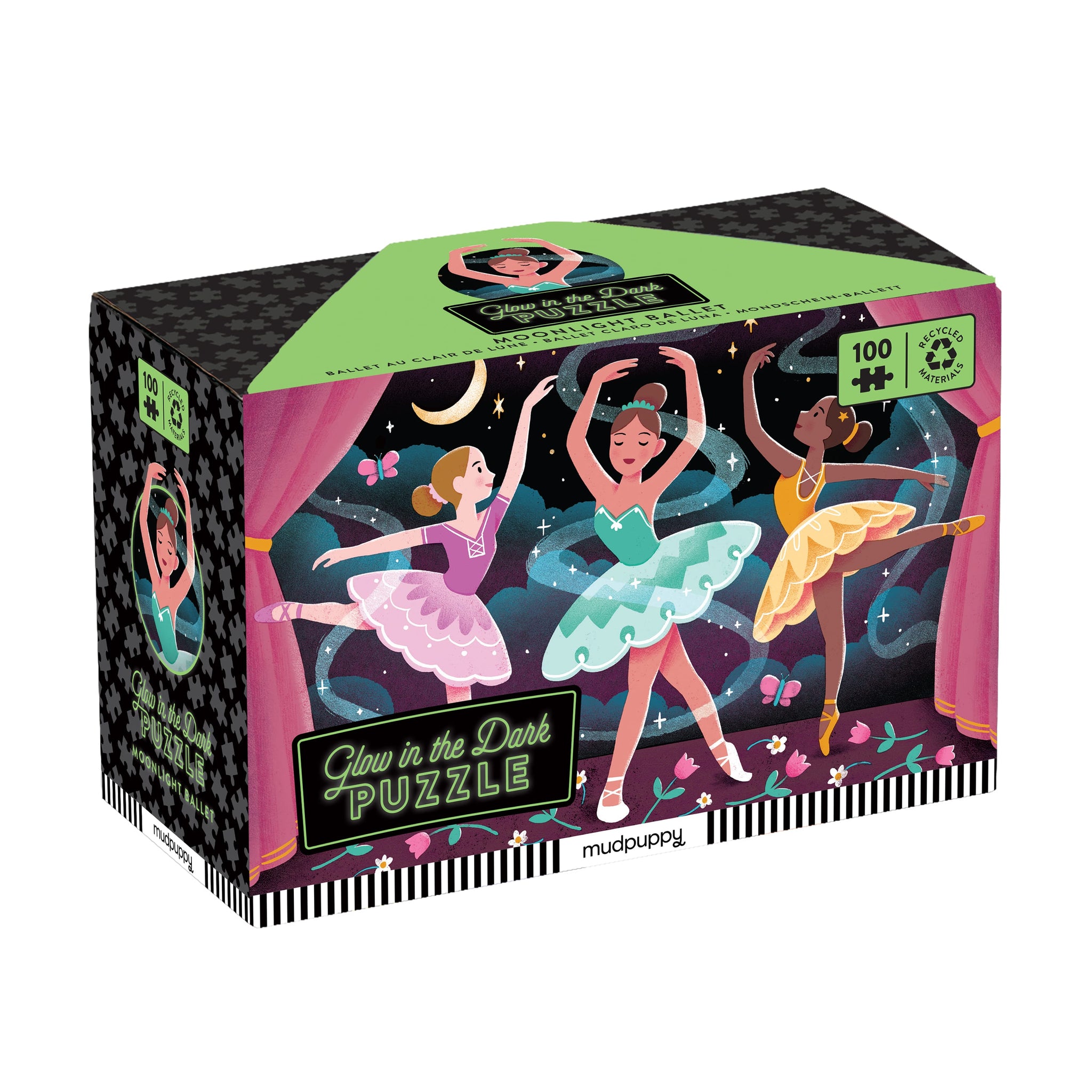 Moonlight Ballet 100 Piece Glow in the Dark Puzzle – Mudpuppy