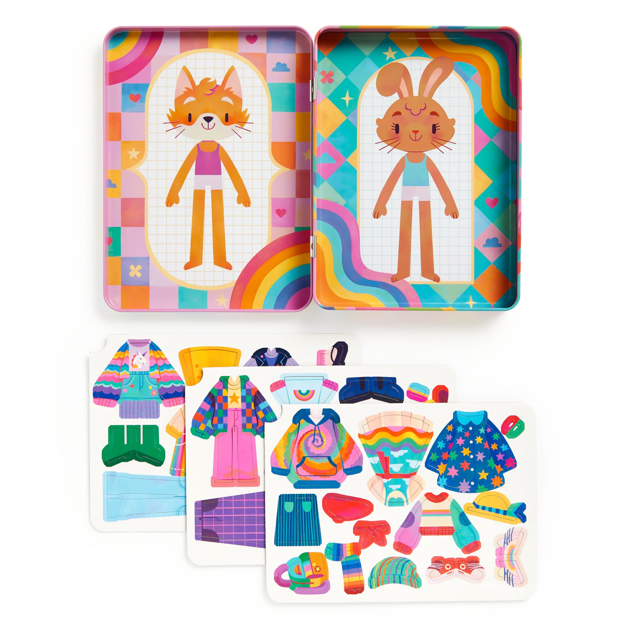 Rainbow Fashion Magnetic Play Set Mudpuppy Rainbow Fashion Magnetic Play Set Mudpuppy