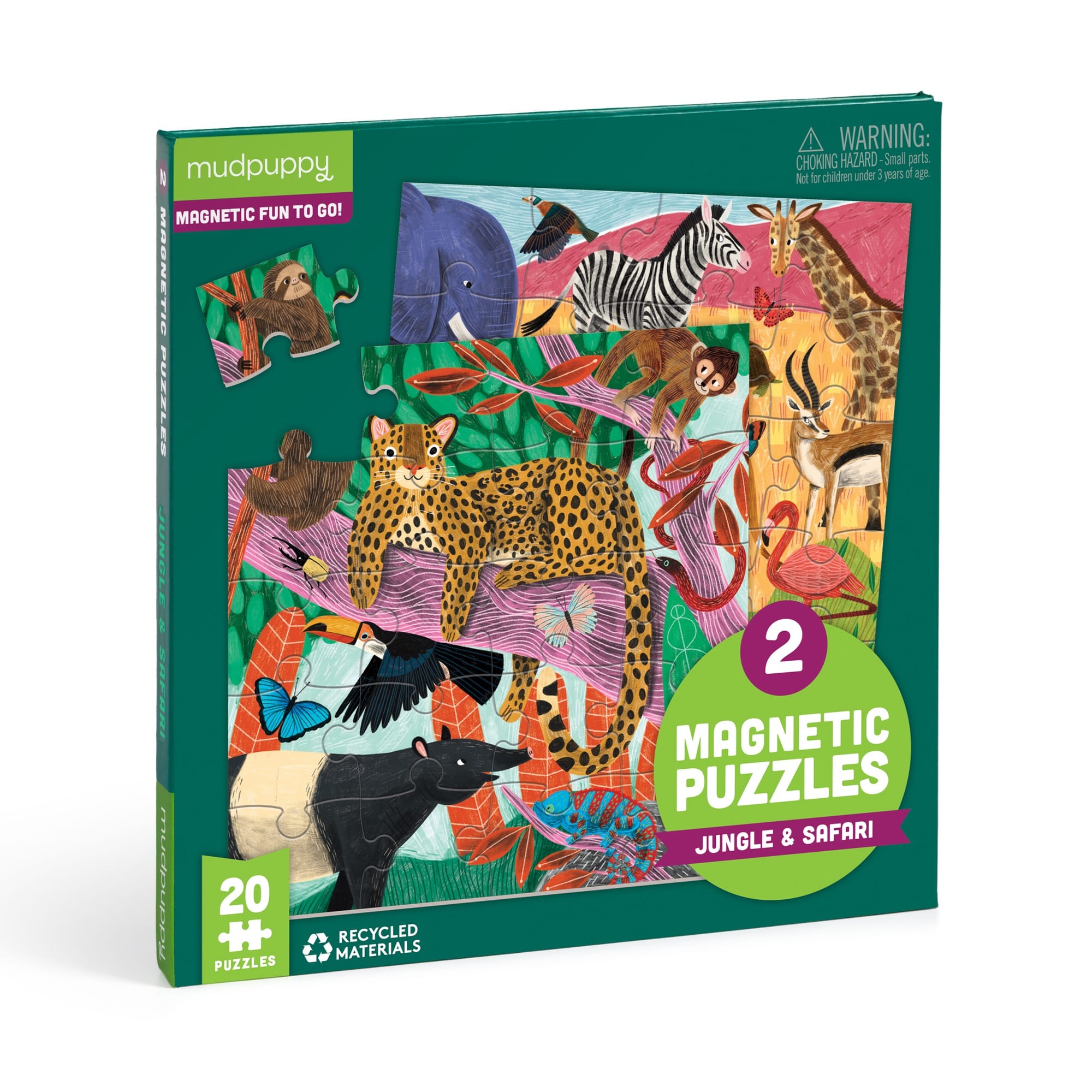 Magnets animaux puzzle - Mini Colocs