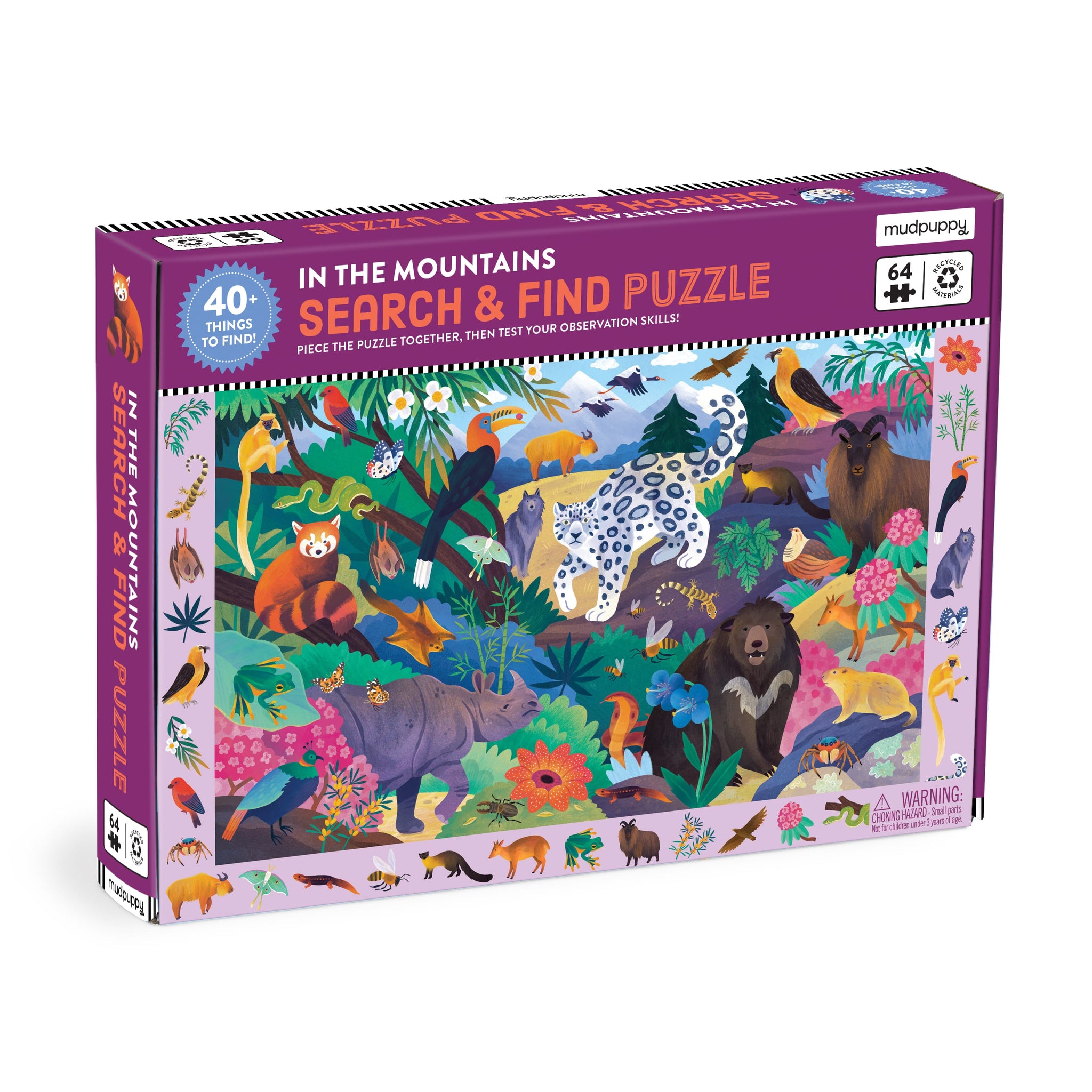 In the Mountains 64 Piece Search & Find Puzzle - Mudpuppy
