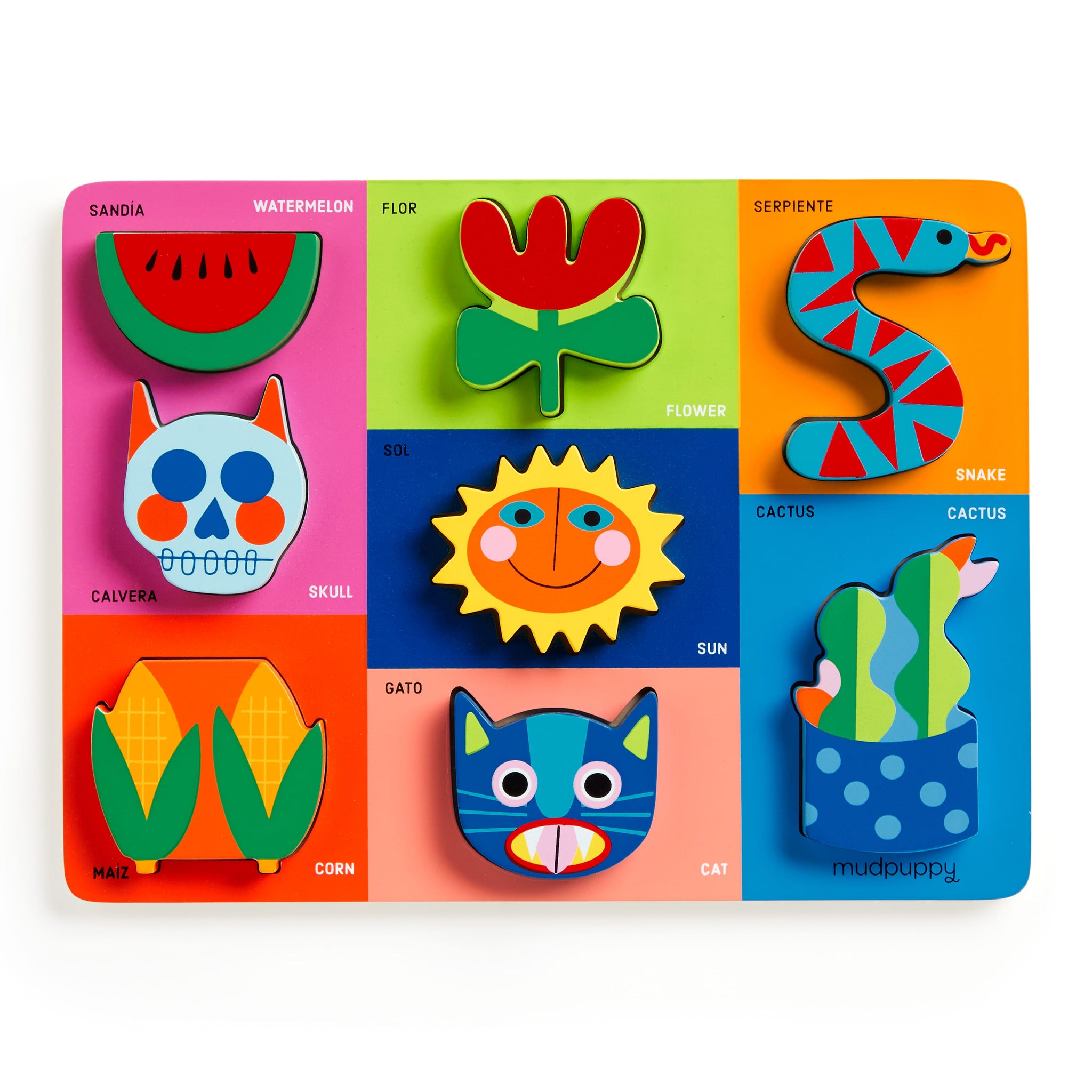 Mis Amigos-My Friends Wooden Tray Puzzle – Mudpuppy