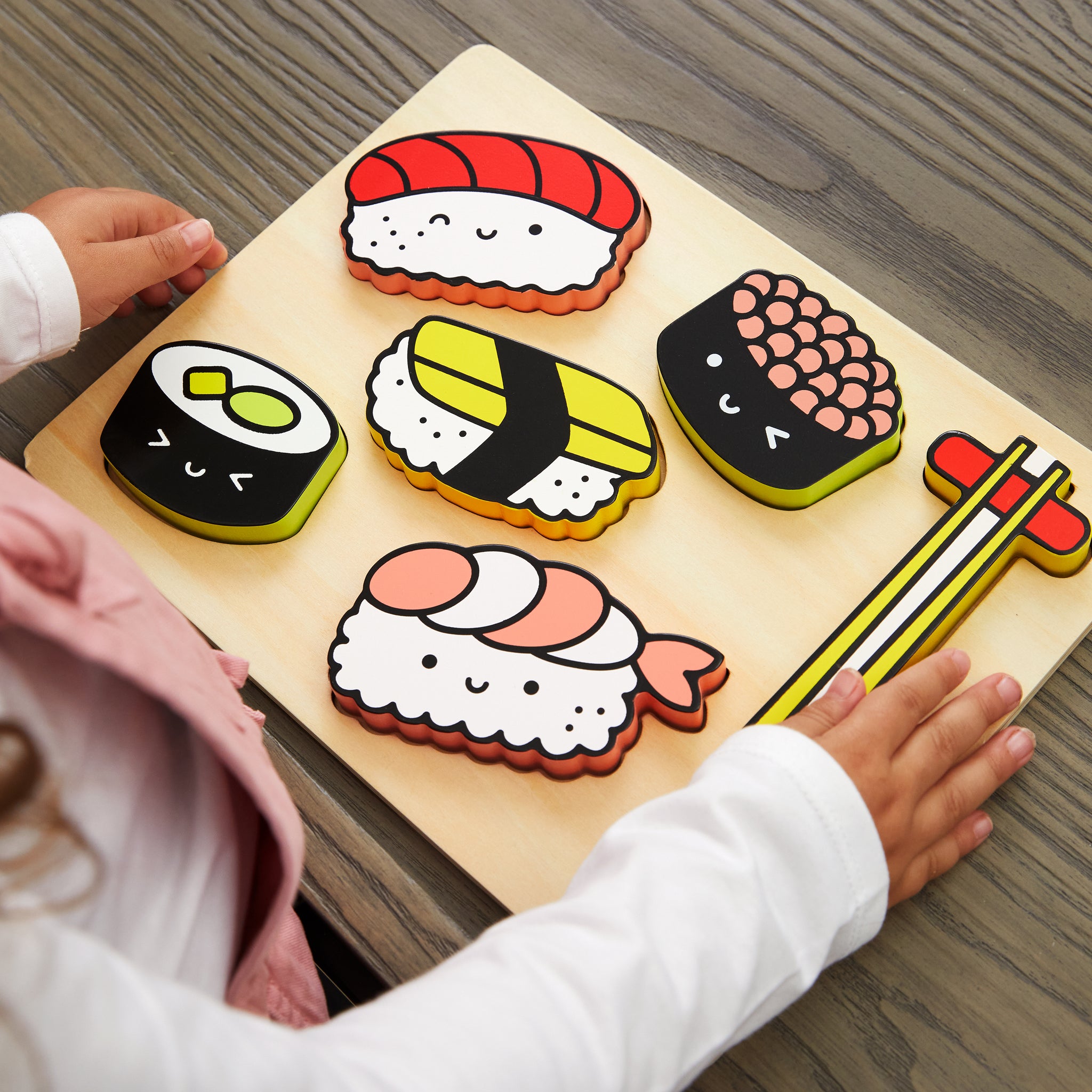 Sushi Friends Wooden Tray Puzzle – Mudpuppy