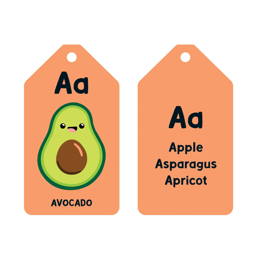 A is for Avocado Ring Flash Cards - Mudpuppy