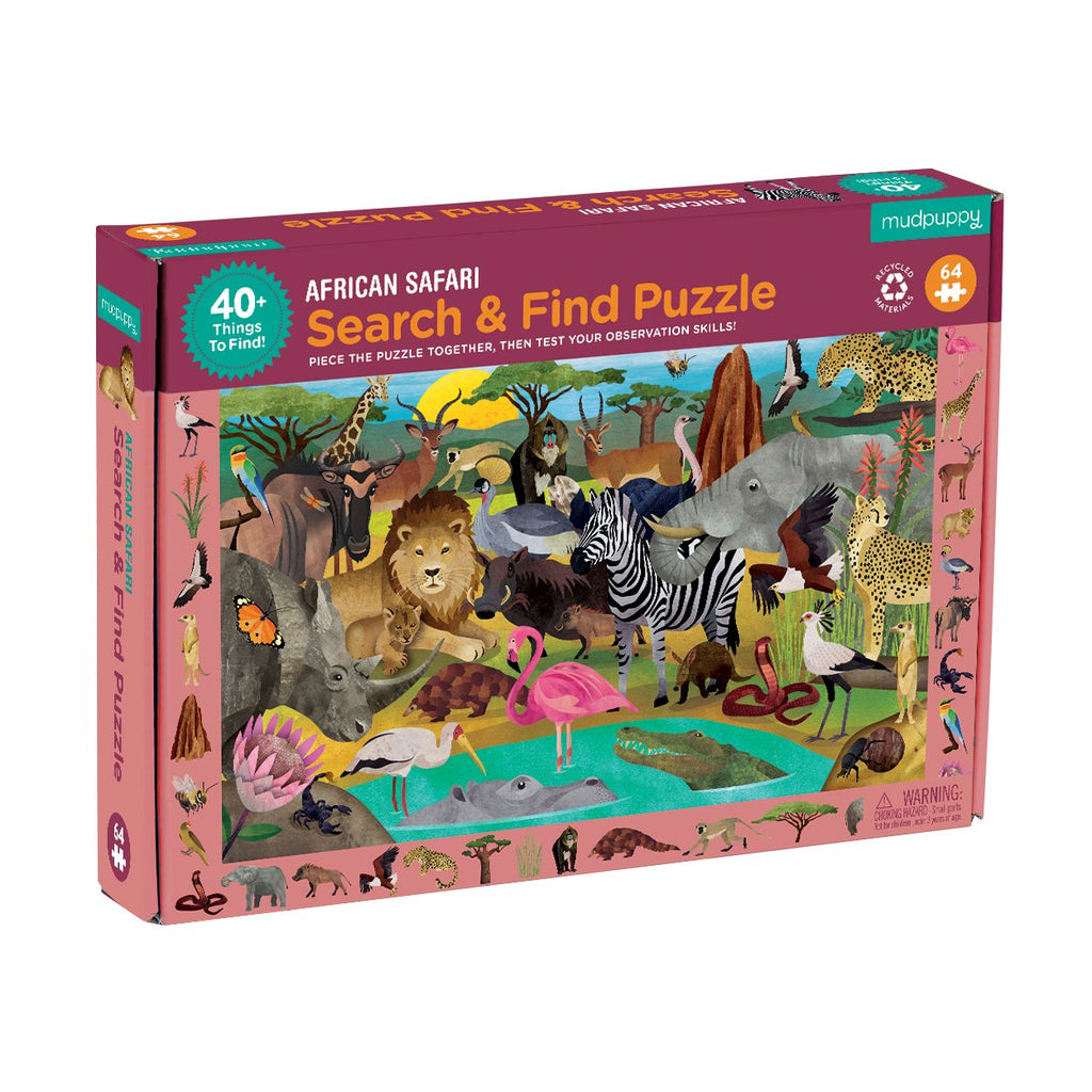 African Safari Search & Find Puzzle - Mudpuppy