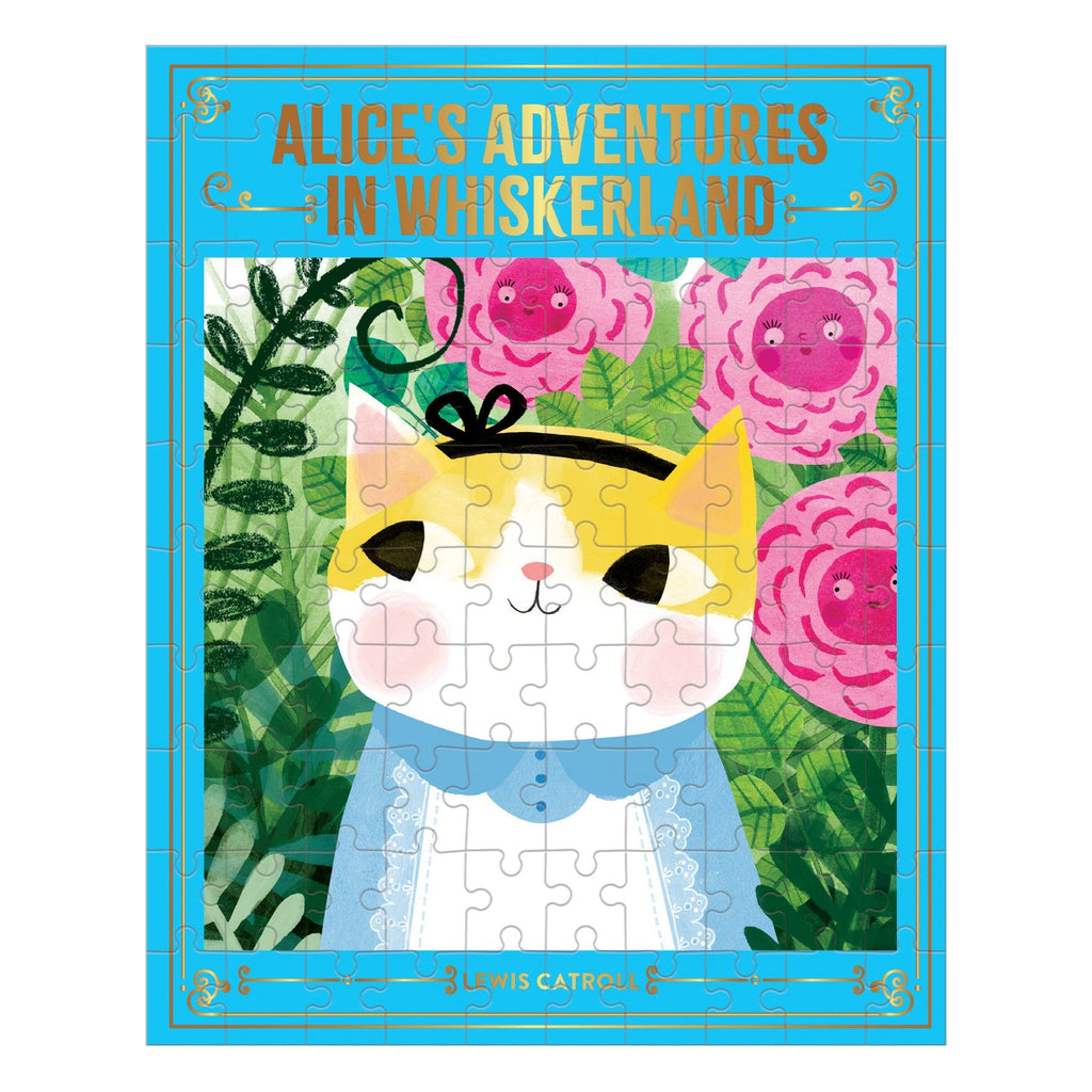Alice's Adventures in Whiskerland Bookish Cats 100 Piece Puzzle - Mudpuppy