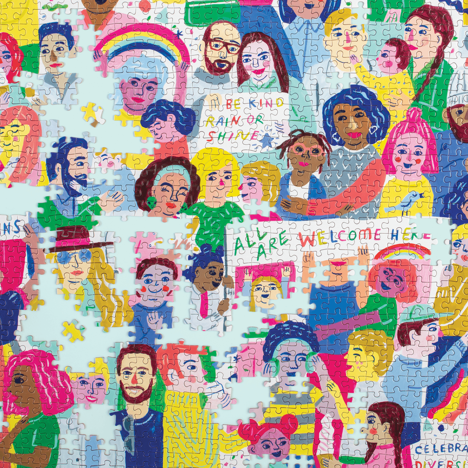 All Are Welcome Here! 1000 Piece Family Puzzle - Mudpuppy All Are Welcome Here! 1000 Piece Family Puzzle - Mudpuppy
