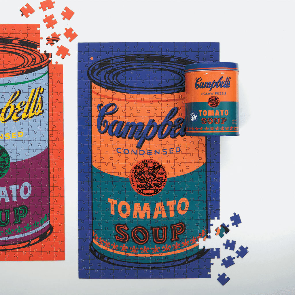 Andy Warhol Soup Can Orange 300 Piece Tin Puzzle - Mudpuppy