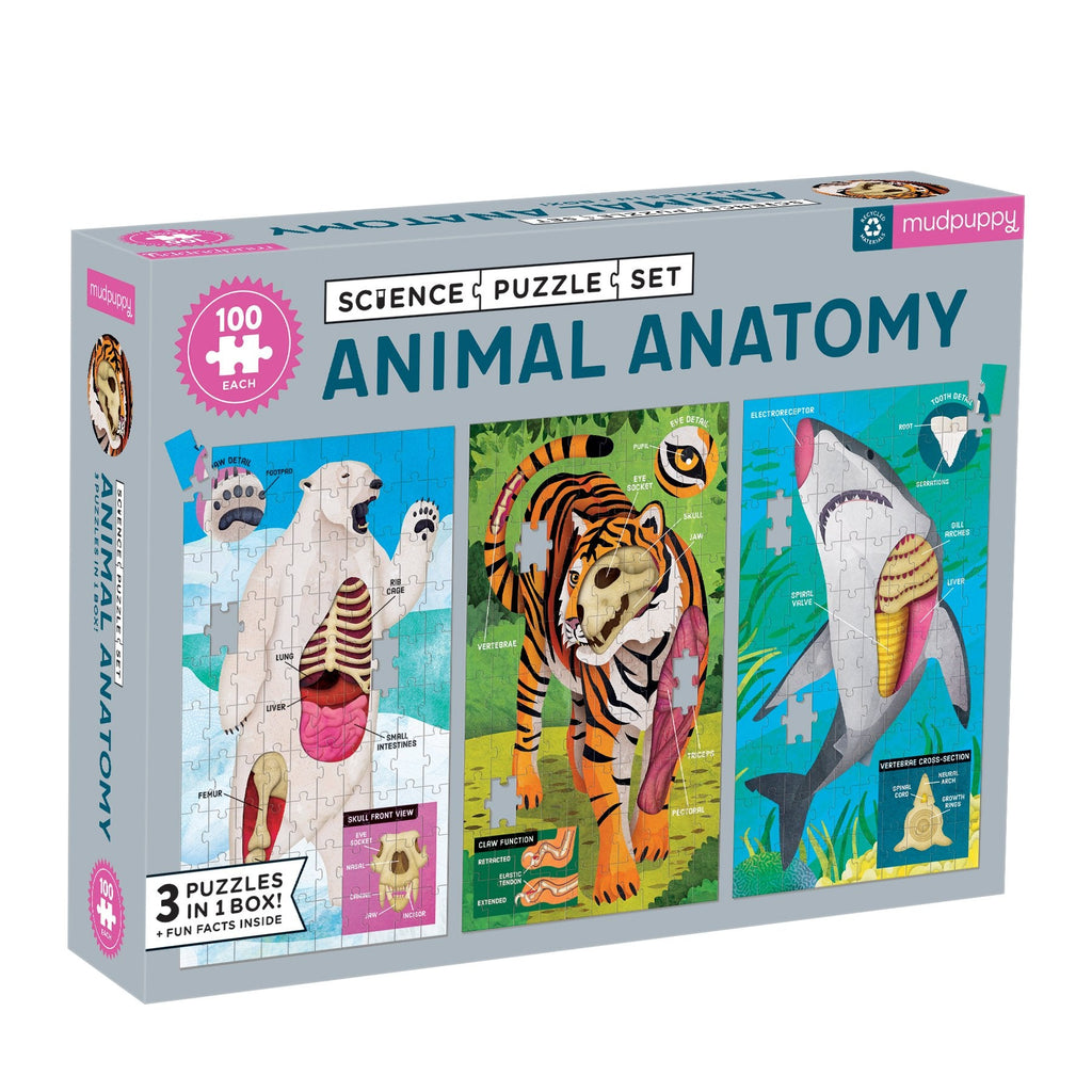 Animal Anatomy Science Puzzle Set - Mudpuppy