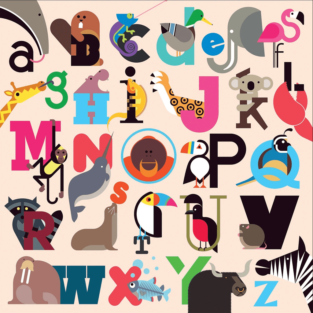 Animals A-Z 500 Piece Puzzle Family Puzzles Mudpuppy 