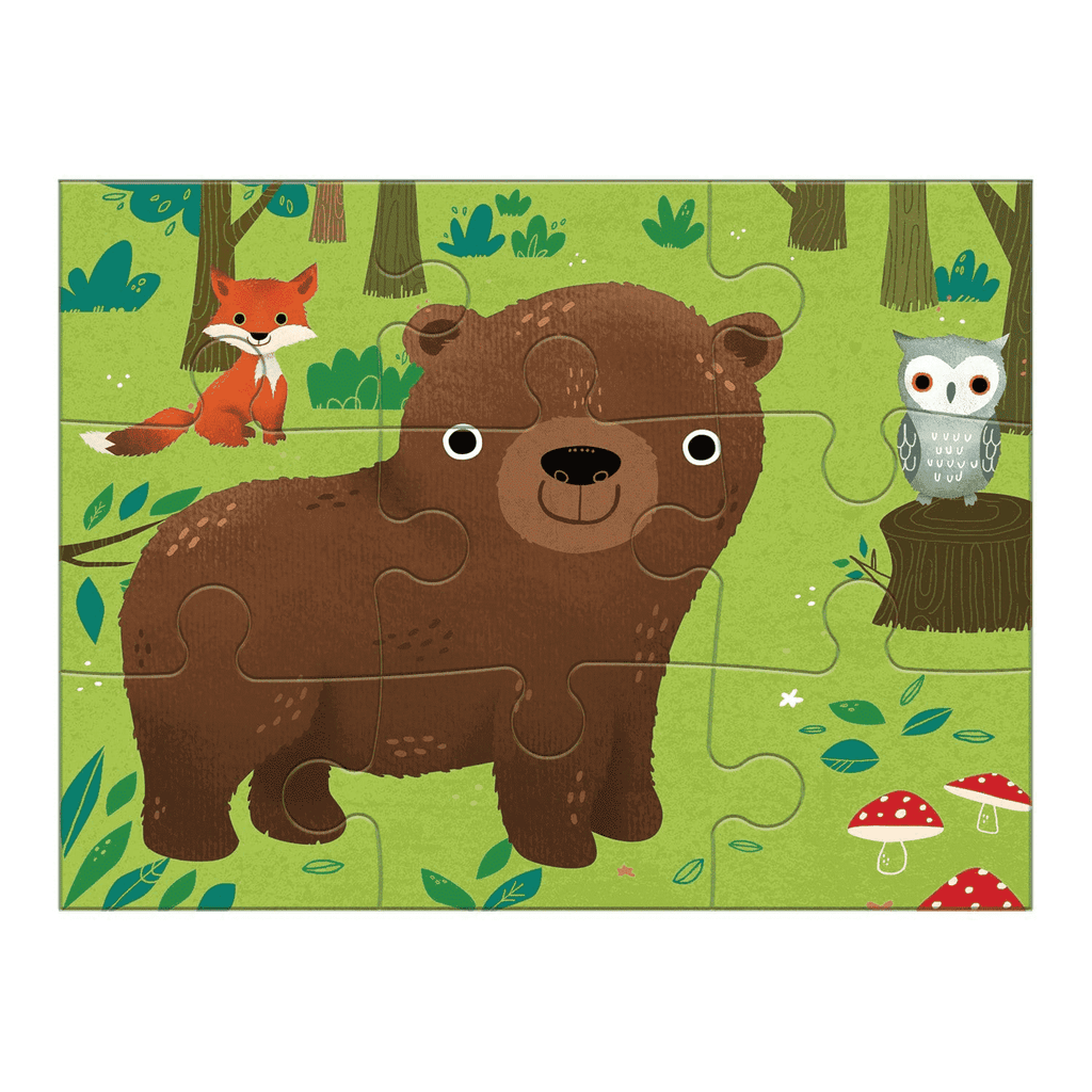 Animals Of The World 4-In-a-Box Progressive Puzzle - Mudpuppy