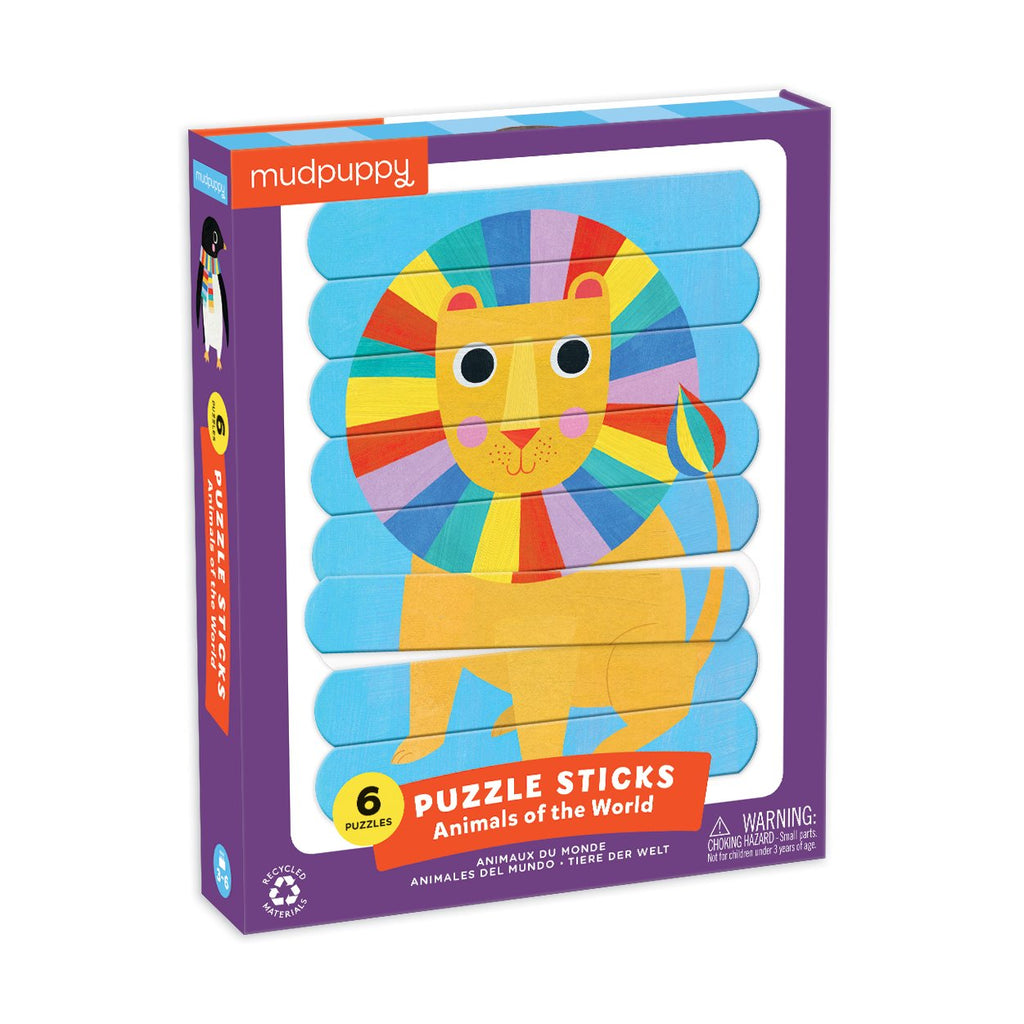 Animals of the World Puzzle Sticks - Mudpuppy