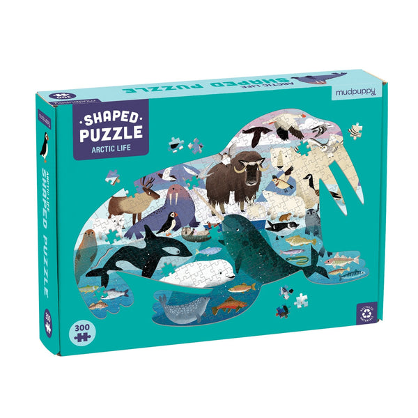 FOREST OF APPETITE 30cm×30cm Rainforest 300 Piece Shaped Scene Puzzle - Mudpuppy