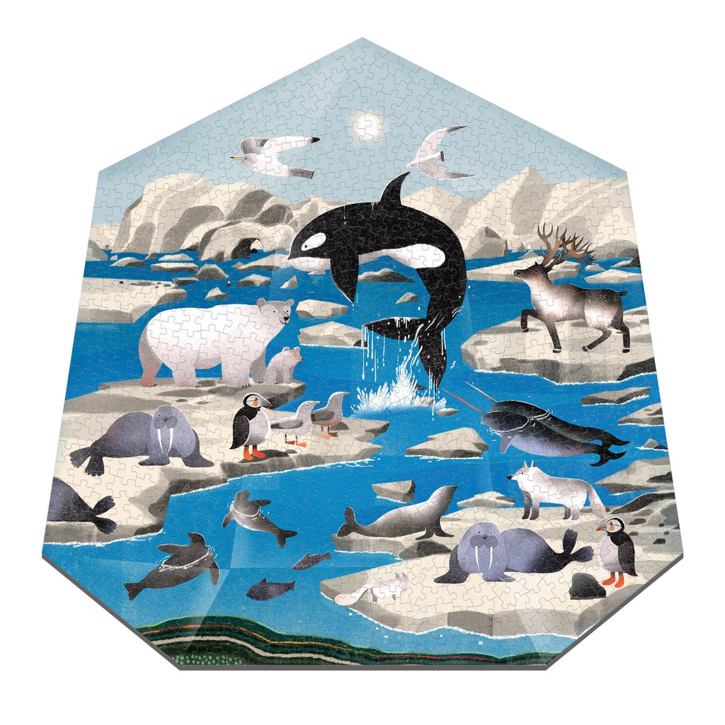 Arctic Terrarium 750 Piece Shaped Puzzle - Mudpuppy
