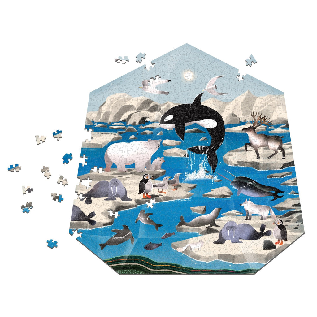 Arctic Terrarium 750 Piece Shaped Puzzle - Mudpuppy