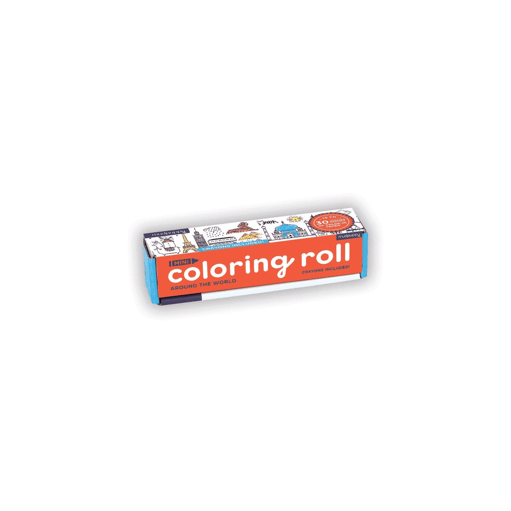 Around The World Mini Coloring Roll - Mudpuppy