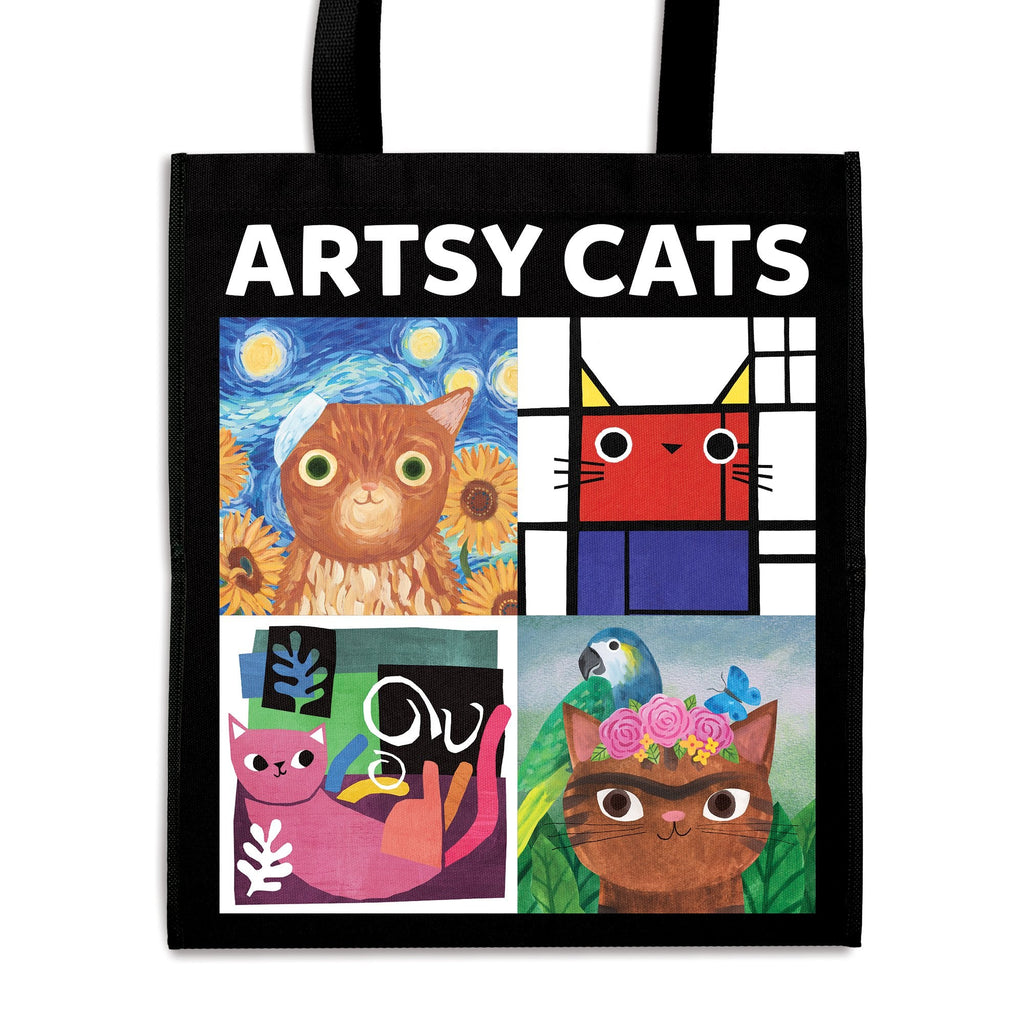 Artsy Cats Reusable Shopping Bag - Mudpuppy
