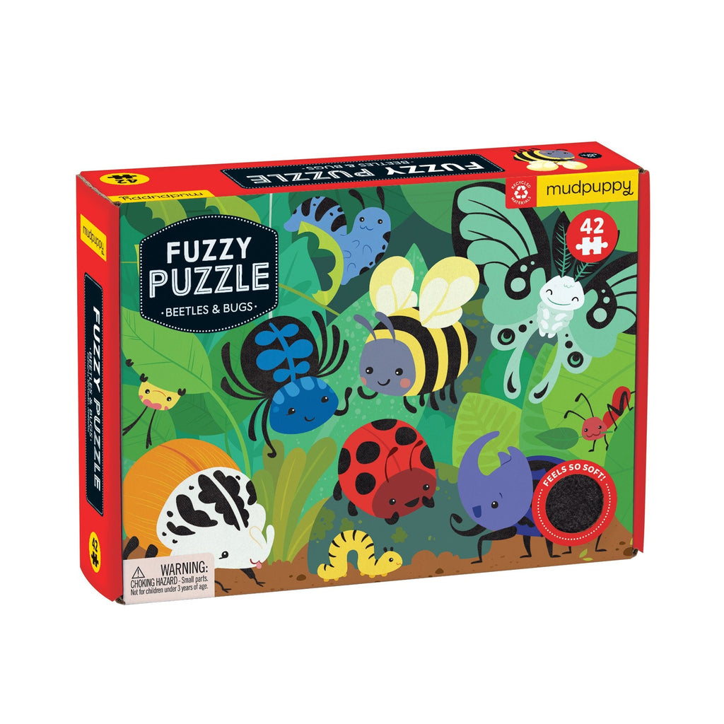 Beetles & Bugs Fuzzy Puzzle - Mudpuppy