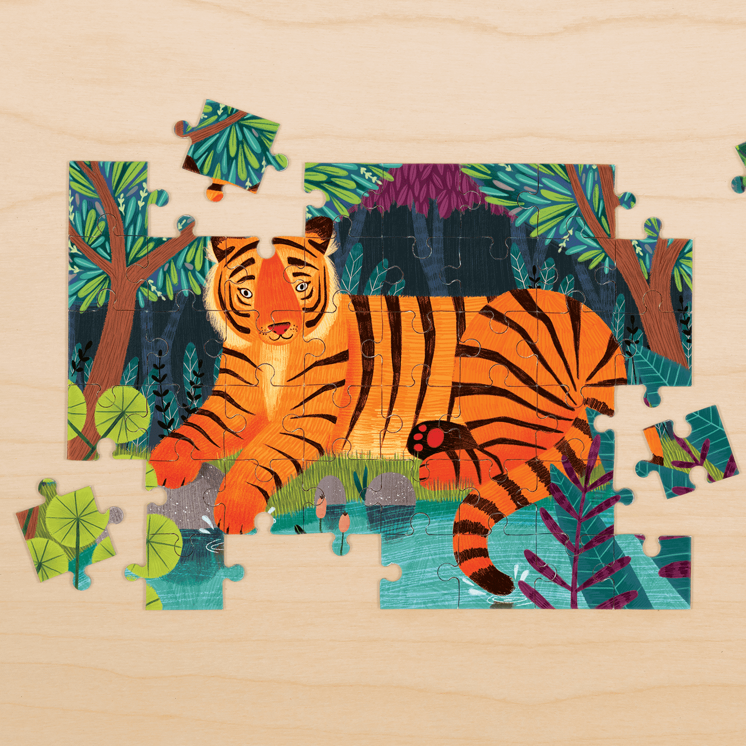 Bengal Tiger Mini Puzzle - Mudpuppy