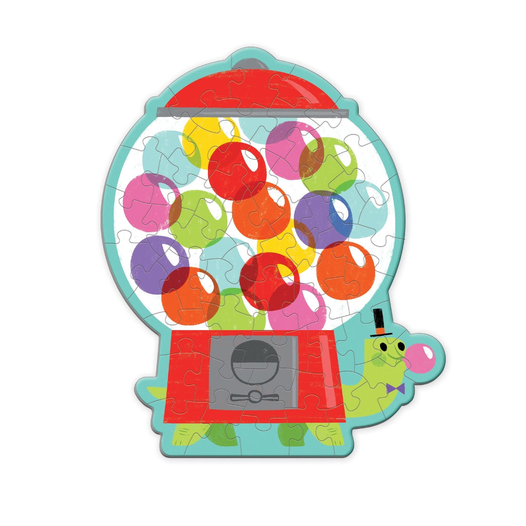 Bubblegum Turtle 48 Piece Scratch and Sniff Shaped Mini Puzzle - Mudpuppy