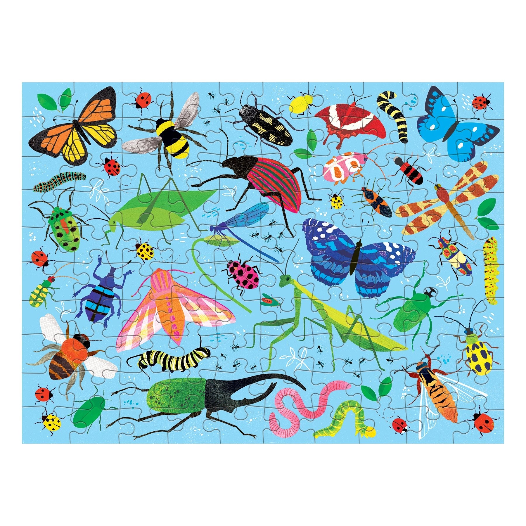Bugs & Birds 100 Piece Double-Sided Puzzle - Mudpuppy