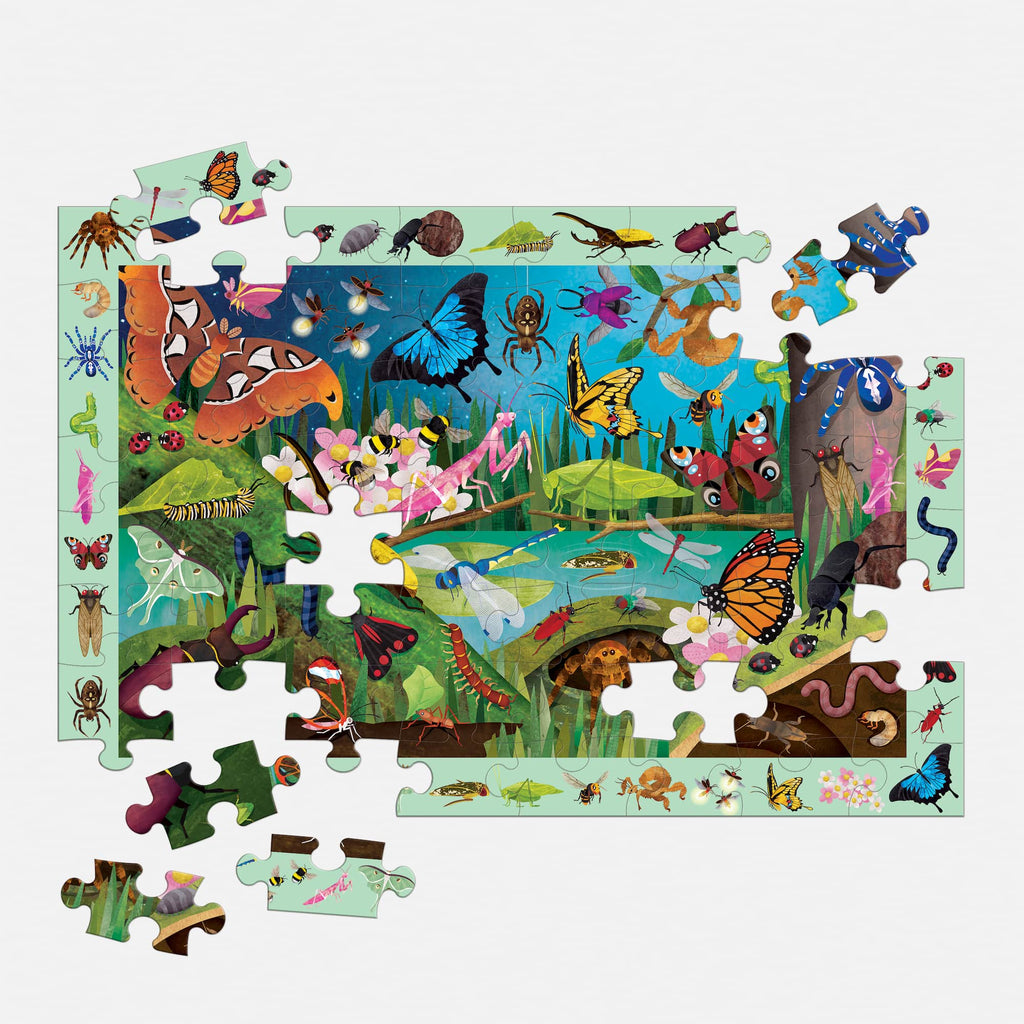 Bugs & Butterflies 64 Piece Search & Find Puzzle - Mudpuppy