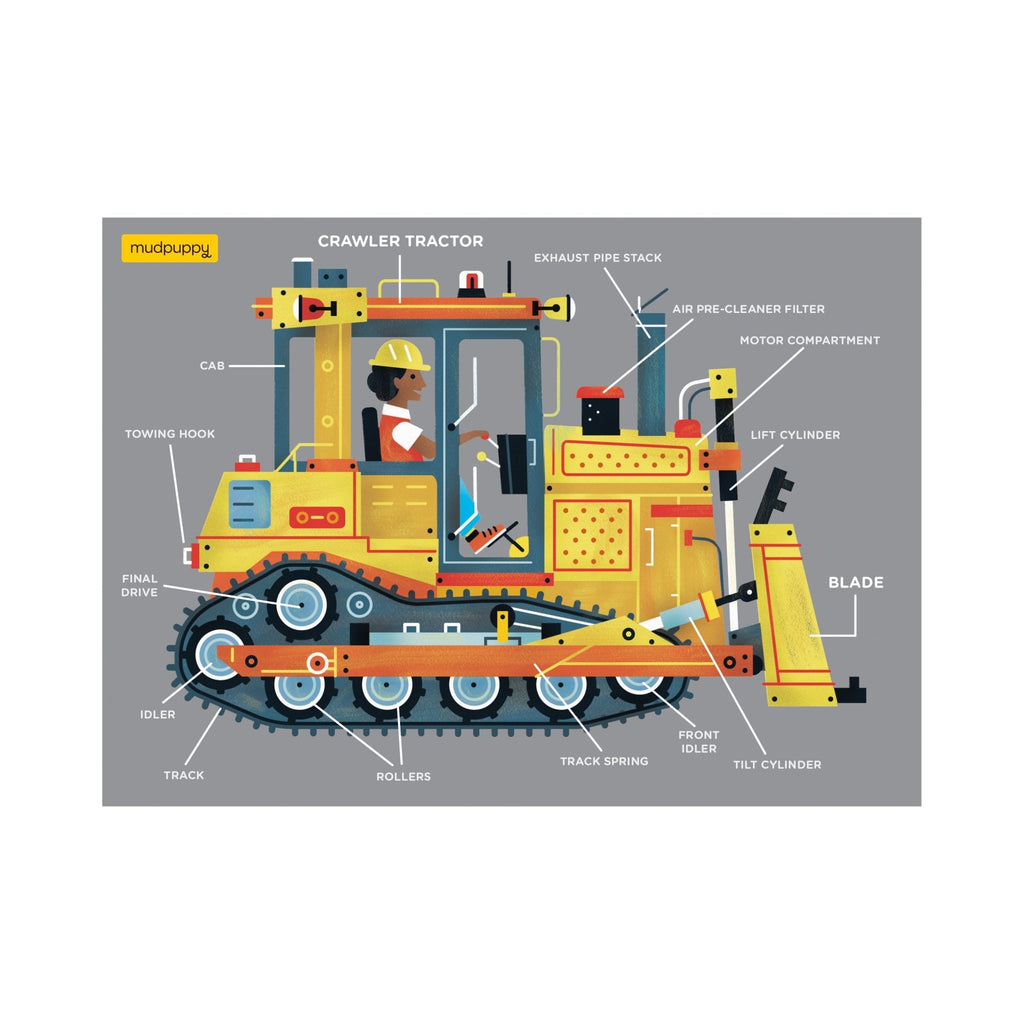 Bulldozer 48 Piece Mini Puzzle - Mudpuppy
