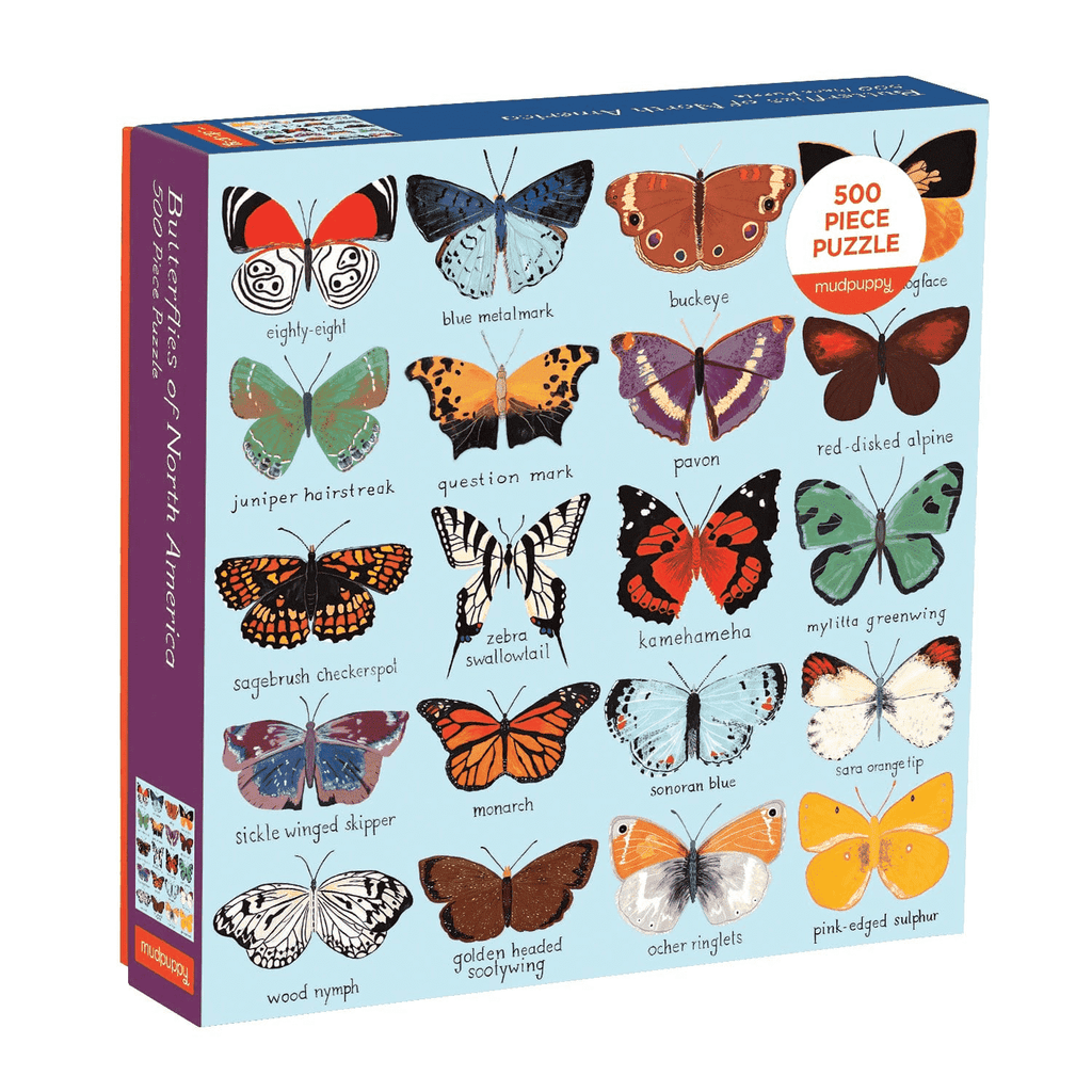 Butterflies Of North America 500 Piece Family Puzzle - Mudpuppy