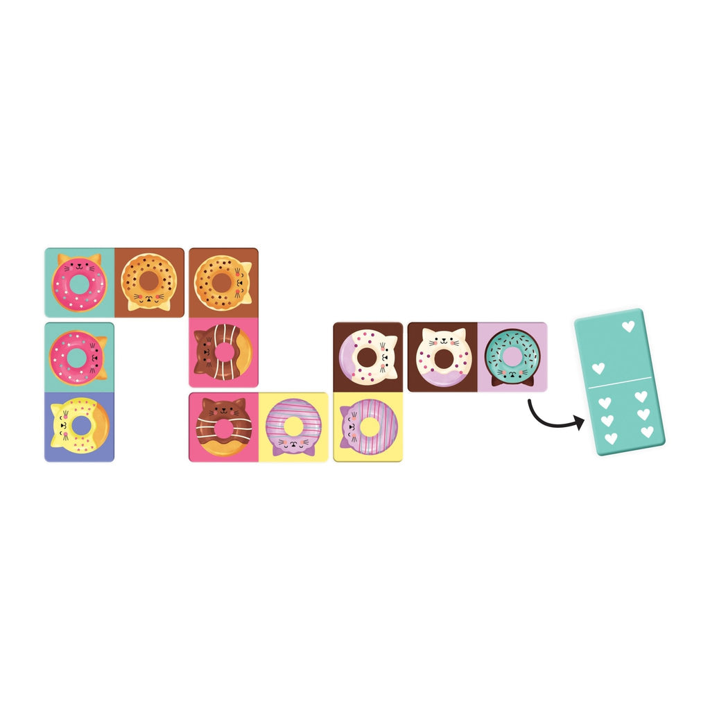 Cat Donut Dominoes - Mudpuppy